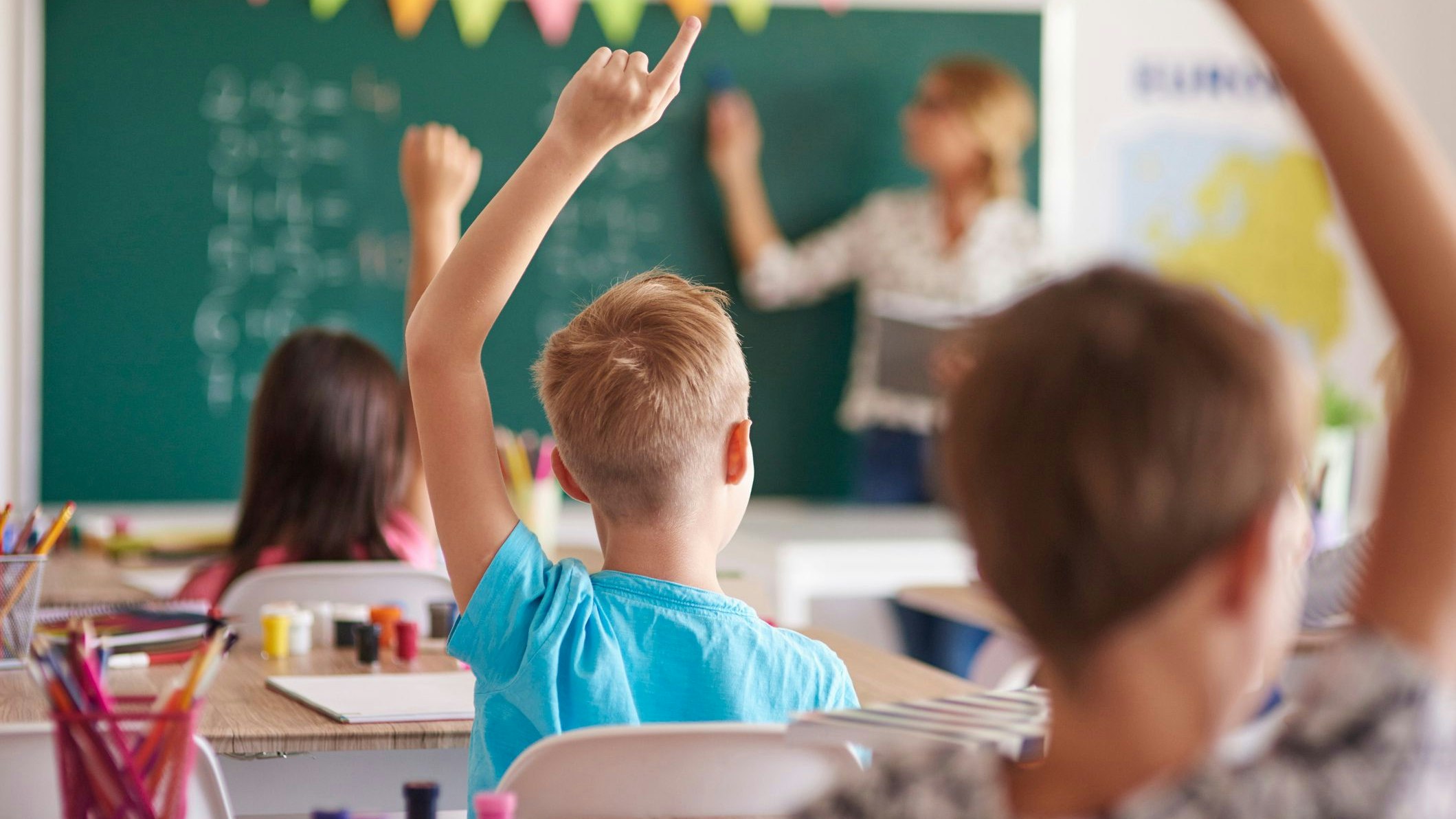 Symbolbild einer Volksschulklasse. 