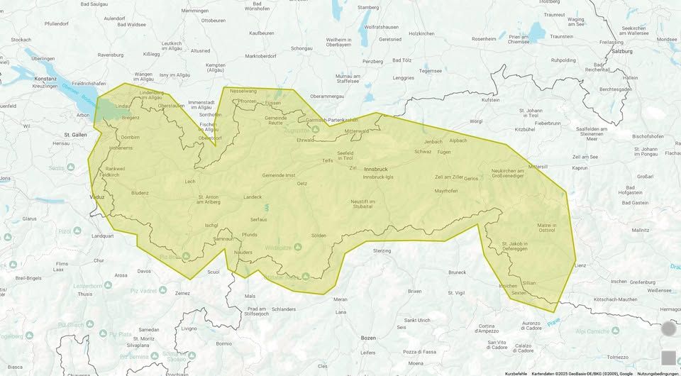 Am Montag drohen in Teilen des Landes kräftige Unwetter. 