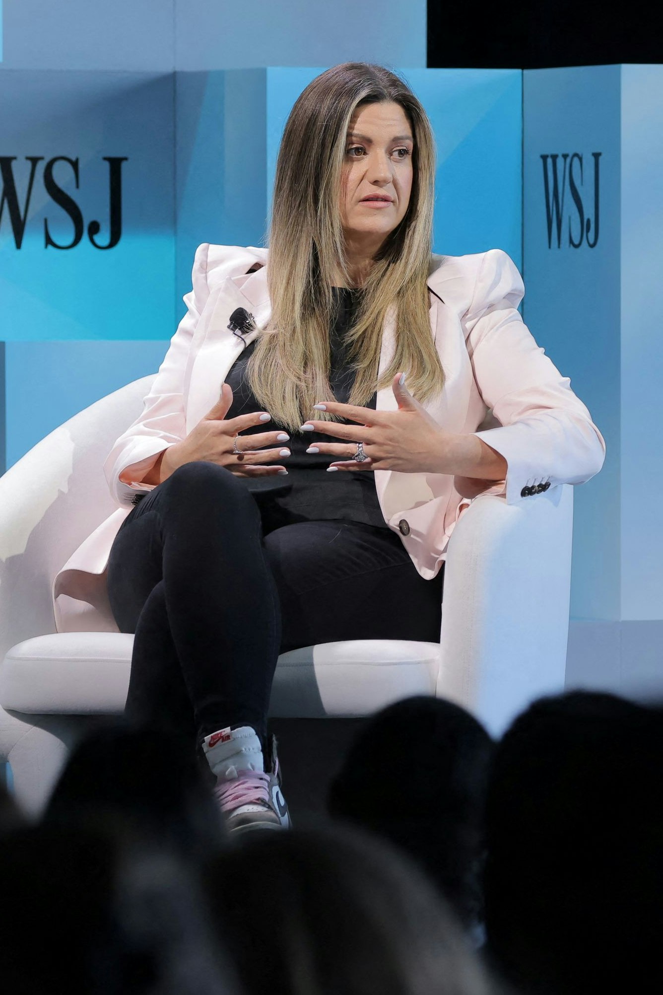 Keily Blair, CEO of OnlyFans, erklärt auf einer Veranstaltung des Wall Street Journal ihr Geschäftsmodell