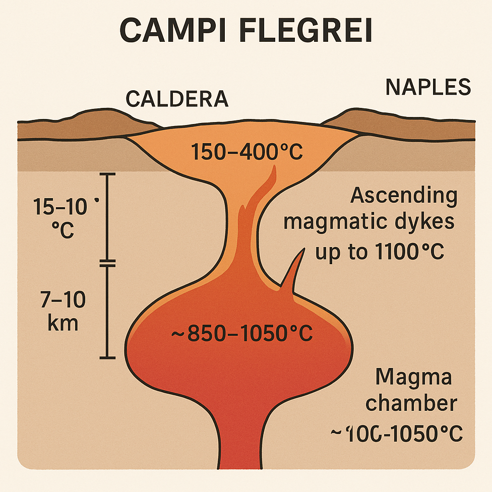 So heiß ist es im Inneren des Supervulkans bei Neapel.
