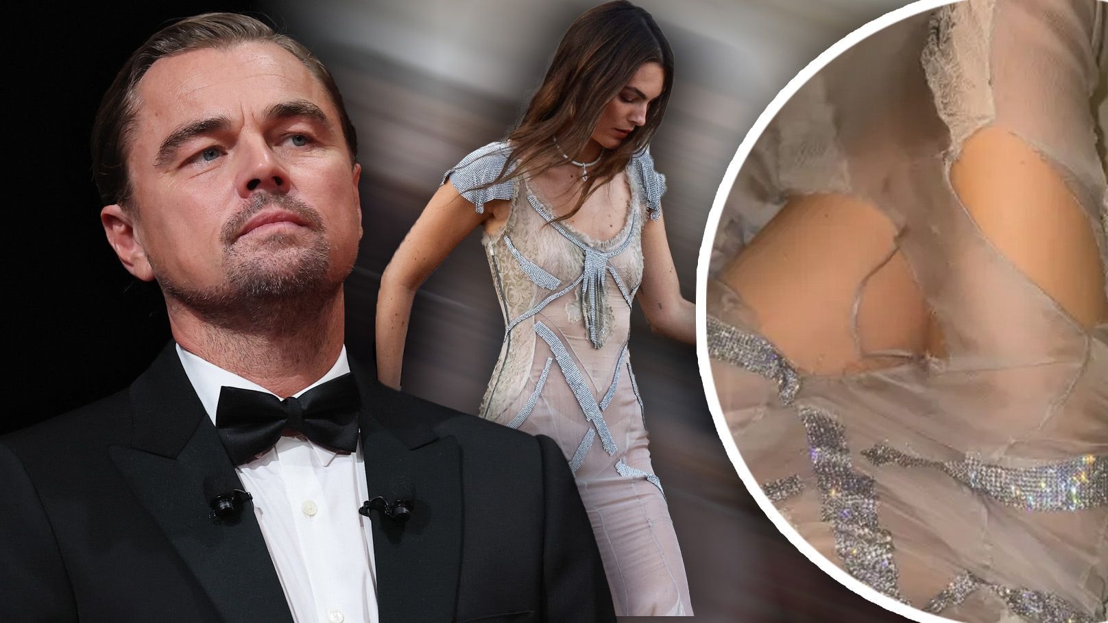 Dicaprios Freundin Vittoria Ceretti hatte Probleme mit ihrem Kleid bei Bezos' Hochzeit.