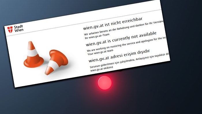 Heute.at - Website der Stadt Wien plötzlich nicht mehr aufrufbar