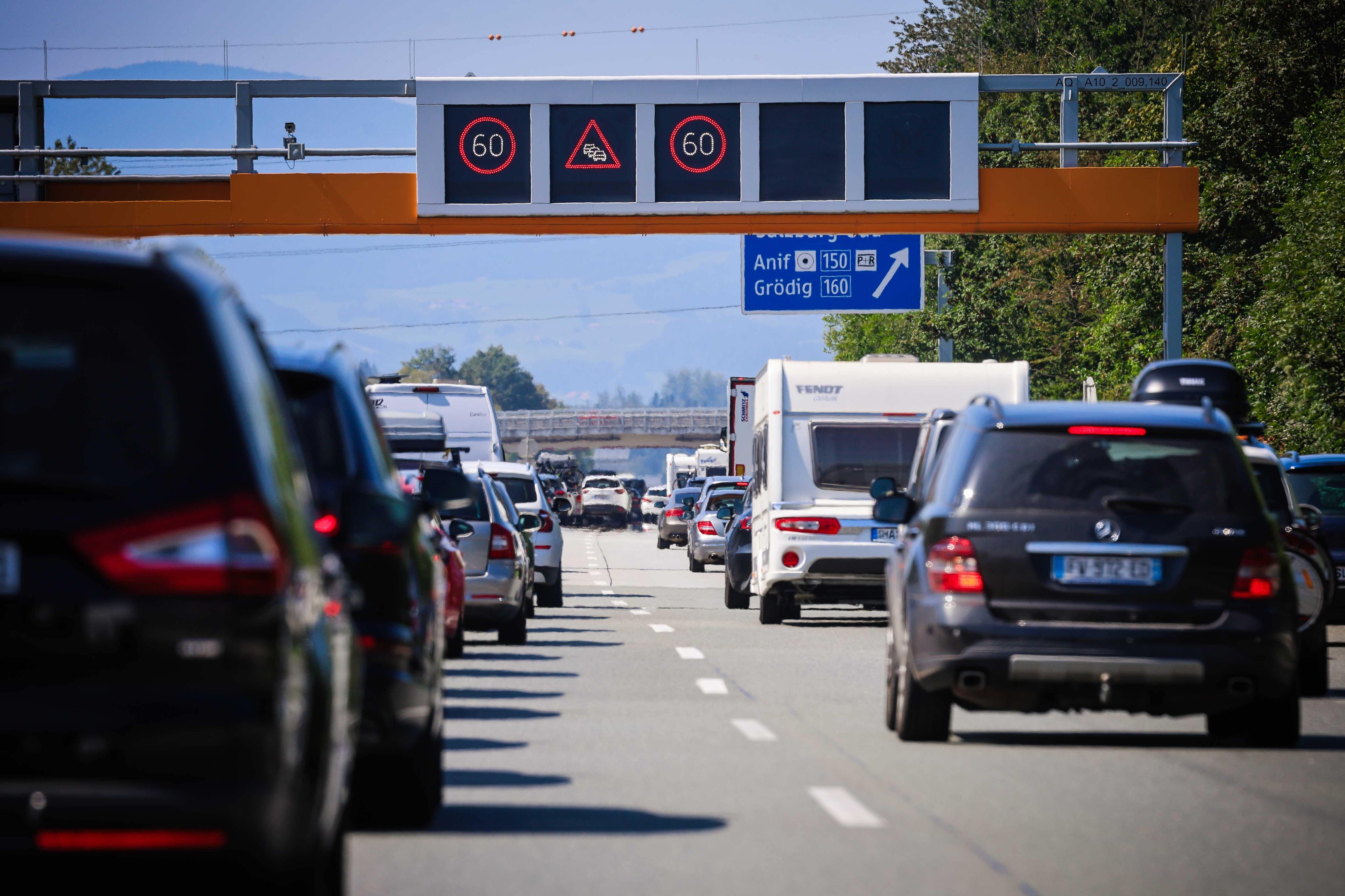 Aufgrund des zweiten Ferienbeginns in Österreich kommt es zu starkem Verkehr.
