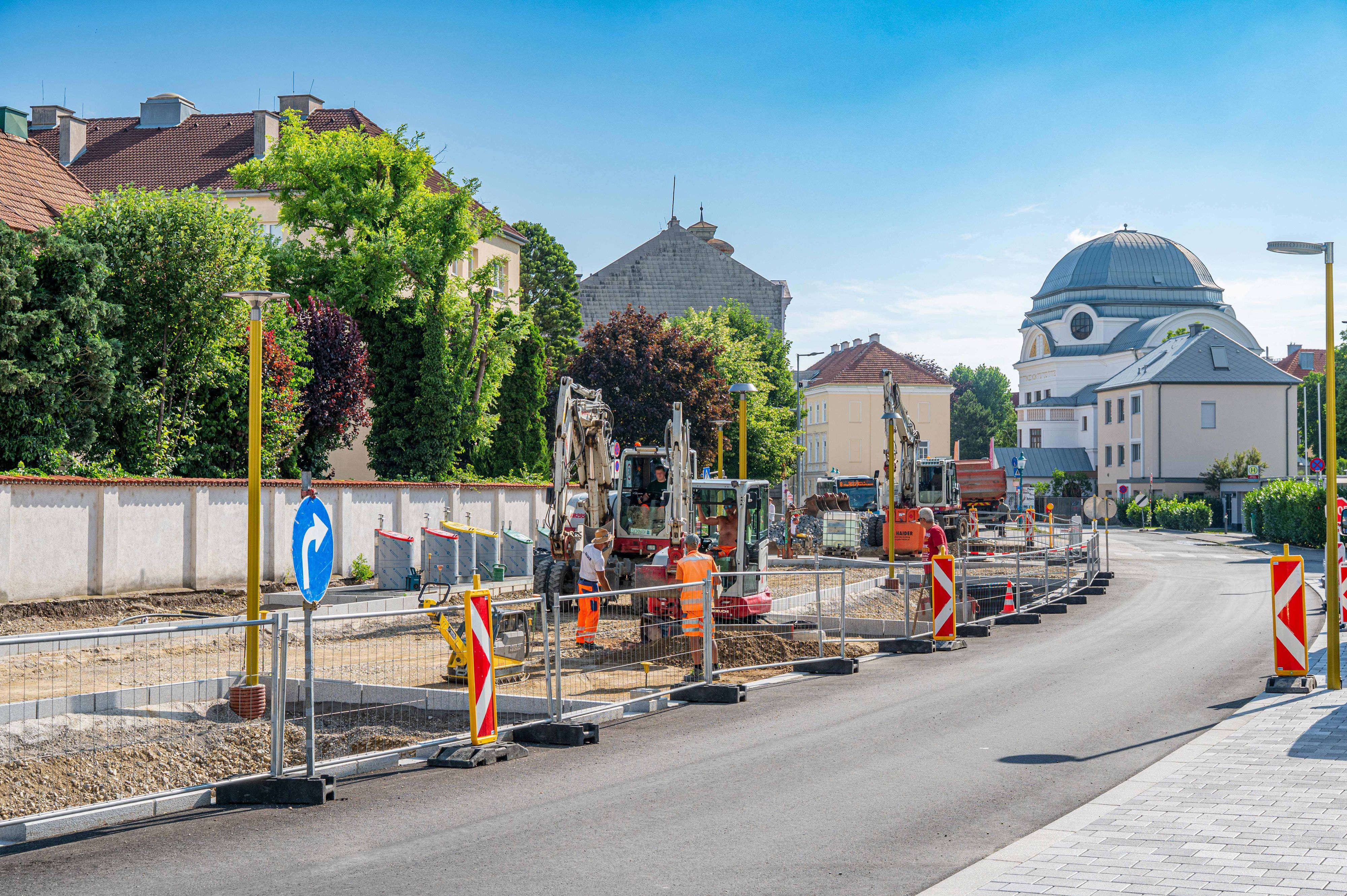 Die Promenade wird bis zur Synagoge umgestaltet.