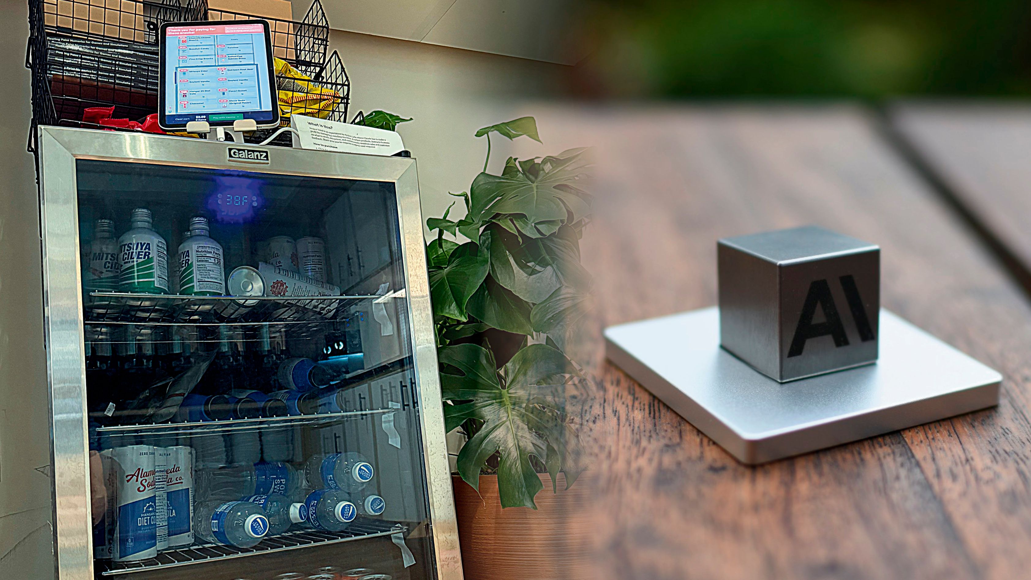 Der Snackautomat im Büro der KI-Firma 