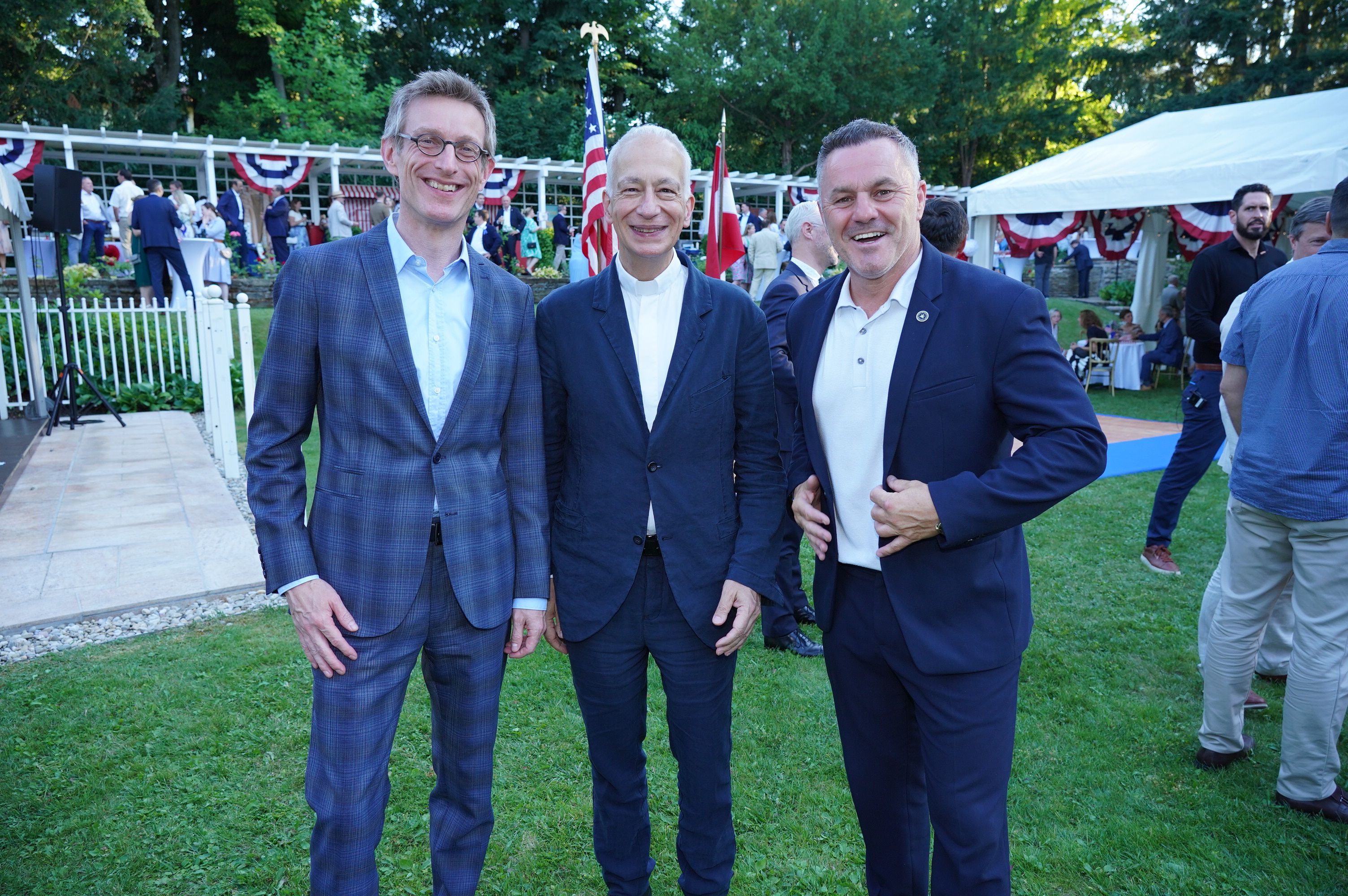 Albertina-Direktor Ralph Gleis, Caritas-Präsident Michael Landau und Schönbrunn-Direktor Klaus Panholzer feierten den 