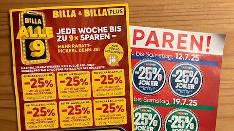 Ermäßigungen nur noch für registrierte Kunden: Billa ändert seine Rabatt-Strategie