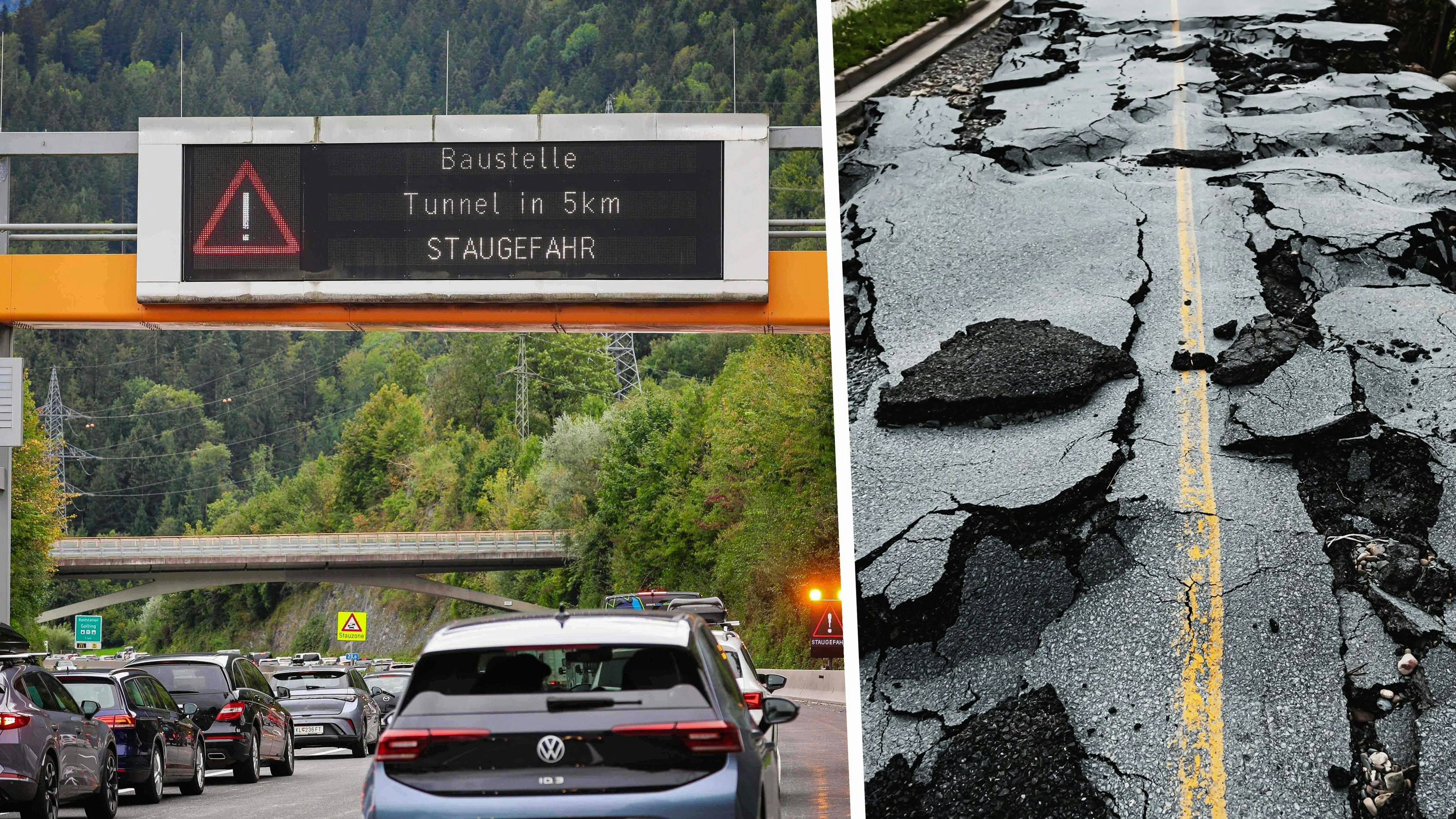Hitze ohne Ende – jetzt platzen die Autobahnen auf