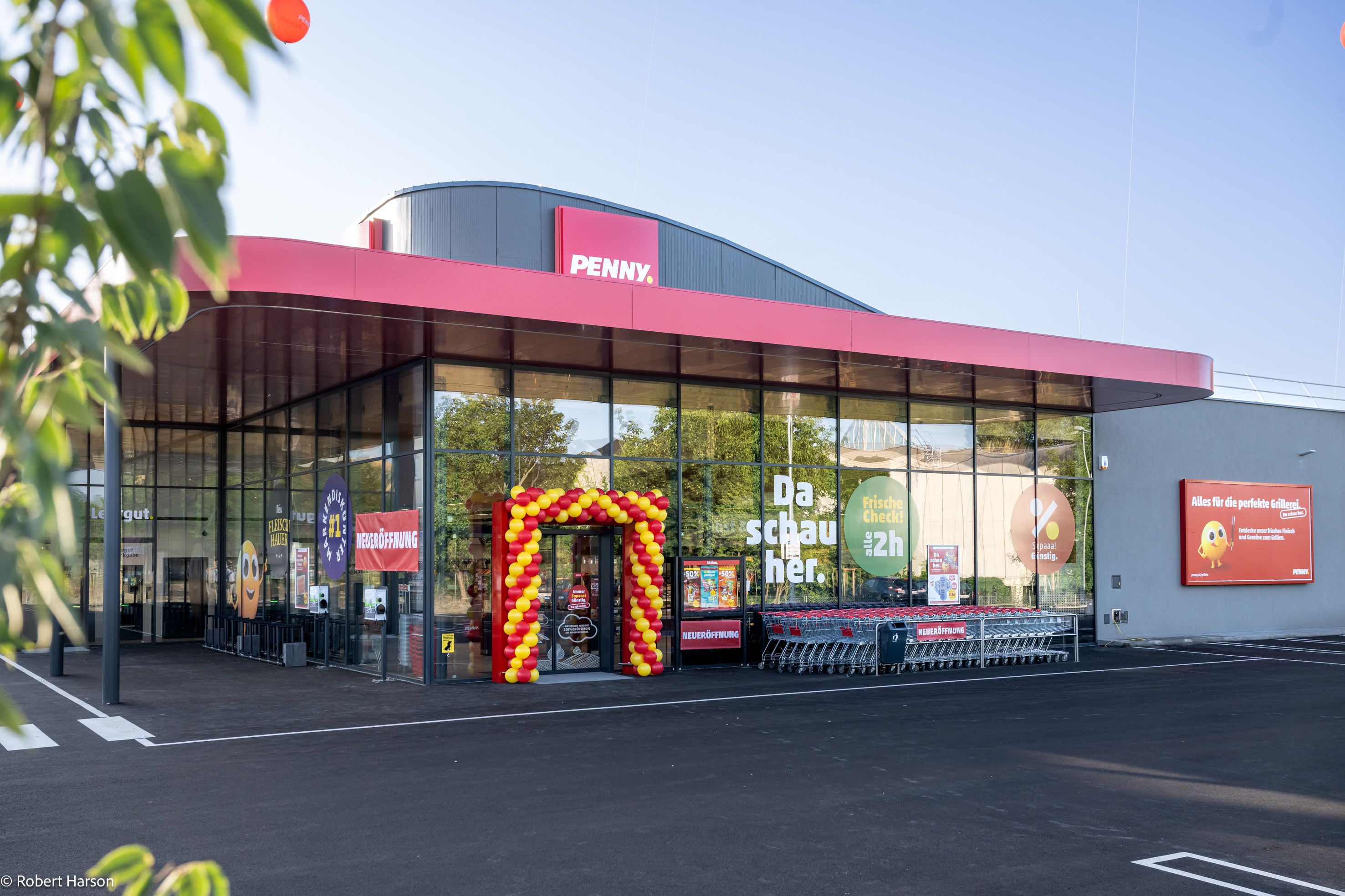 Der völlig neue Penny in der Heinrich-von-Buol-Gasse im Wiener Bezirk Floridsdorf