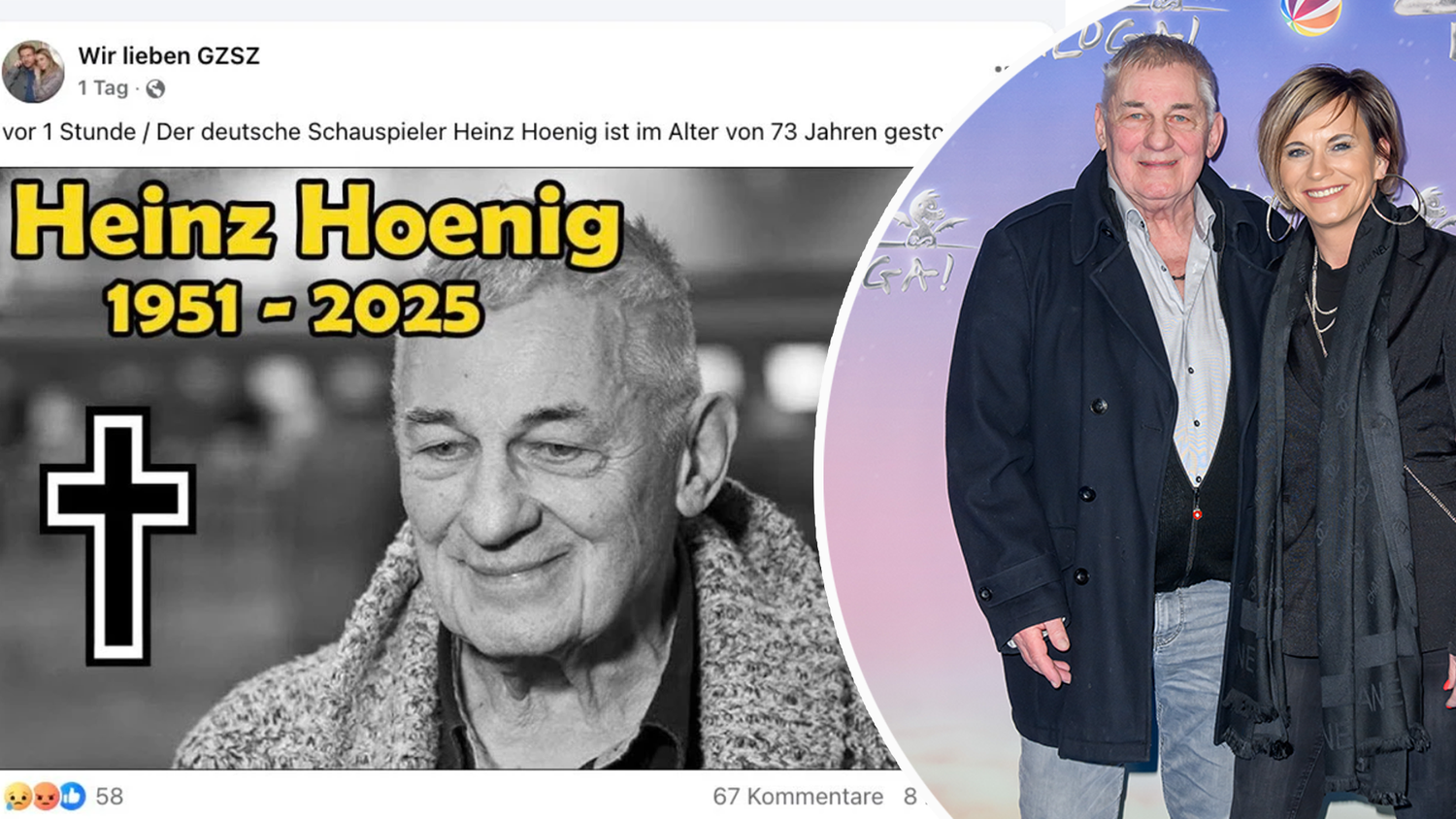 Heinz Hoenig wurde fälschlicherweise von einer Facebook-Fanseite für tot erklärt.