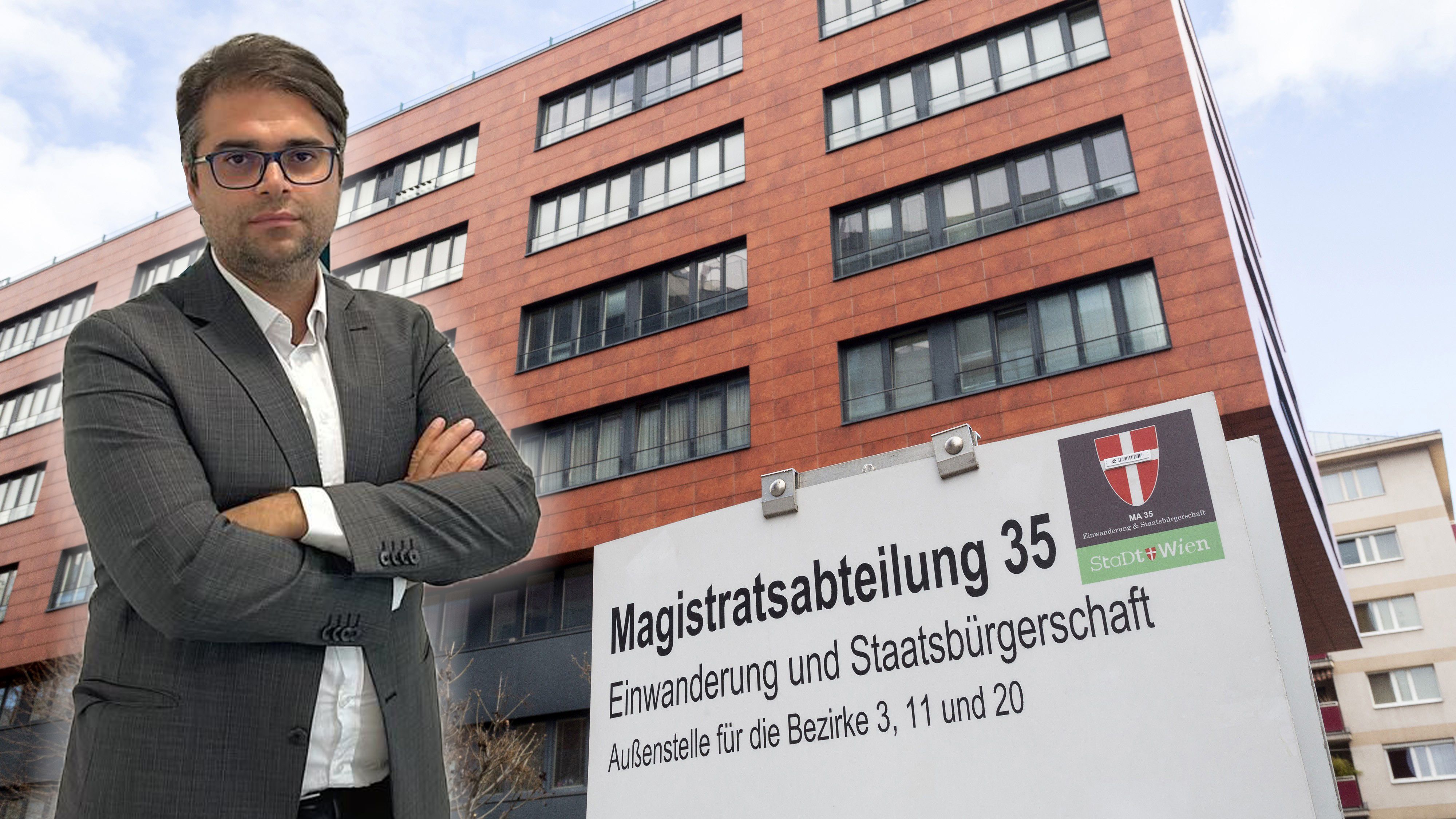 Der Wiener Anwalt Mahmut Sahinol schickte seinen Angestellten mit Mandanten zur MA35 – dann wurde auch er böse überrascht.