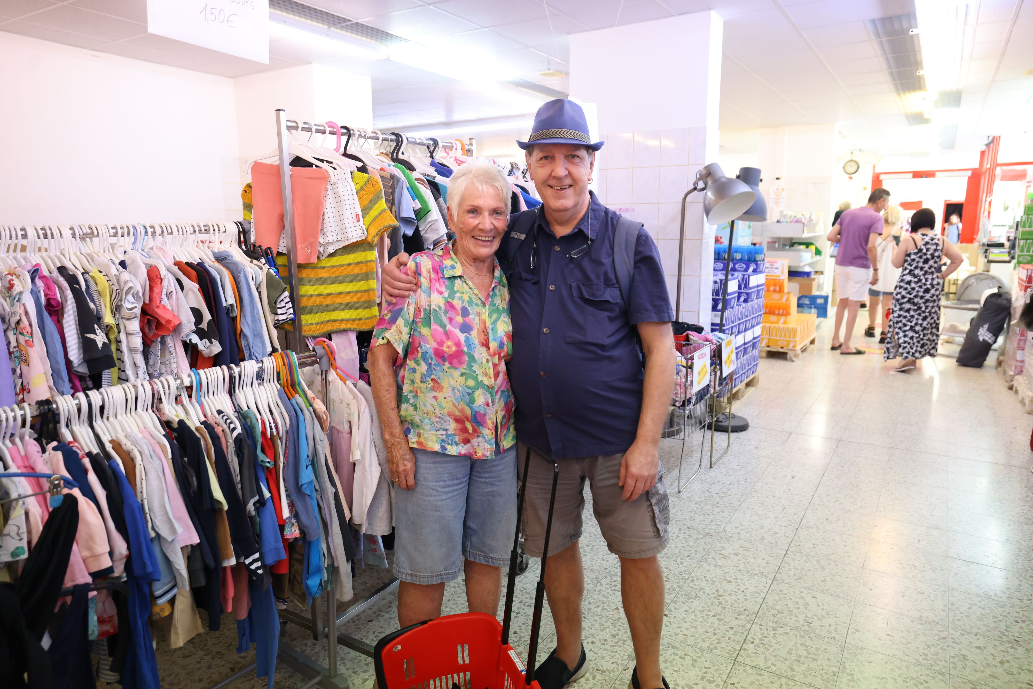 Paul und Georgine im Sozialmarkt Ullreichgasse (Wien-Donaustadt).