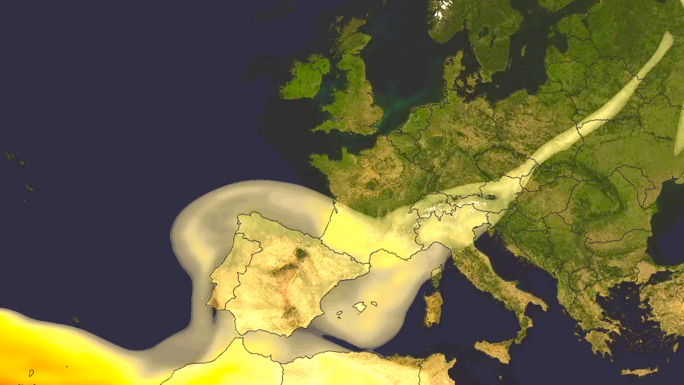 Eine "Saharasand-Lanze" bohrte sich Anfang Juli in die Atmosphäre Österreichs.