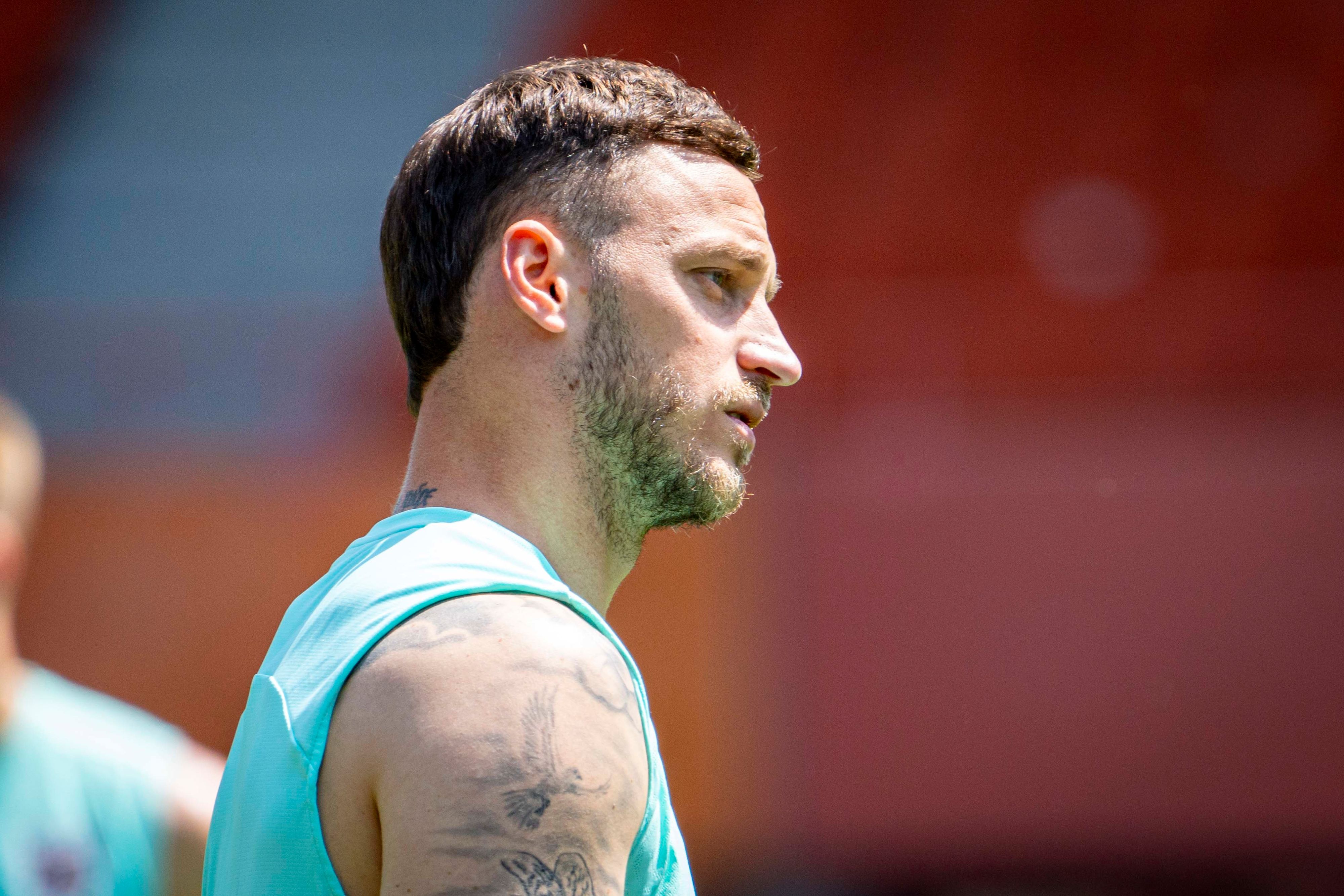 Österreichs Fußball-Star Marko Arnautovic. 