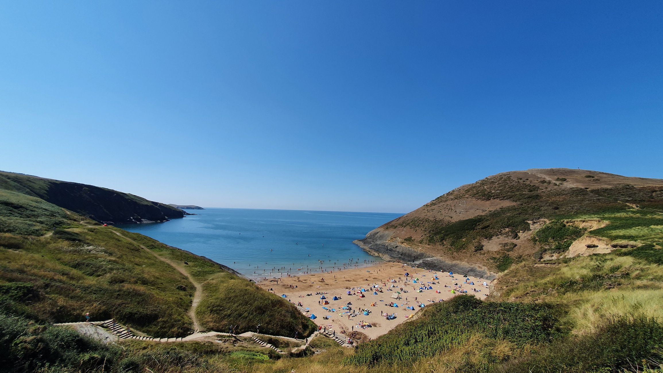 the Traeth Mwnt beach in england