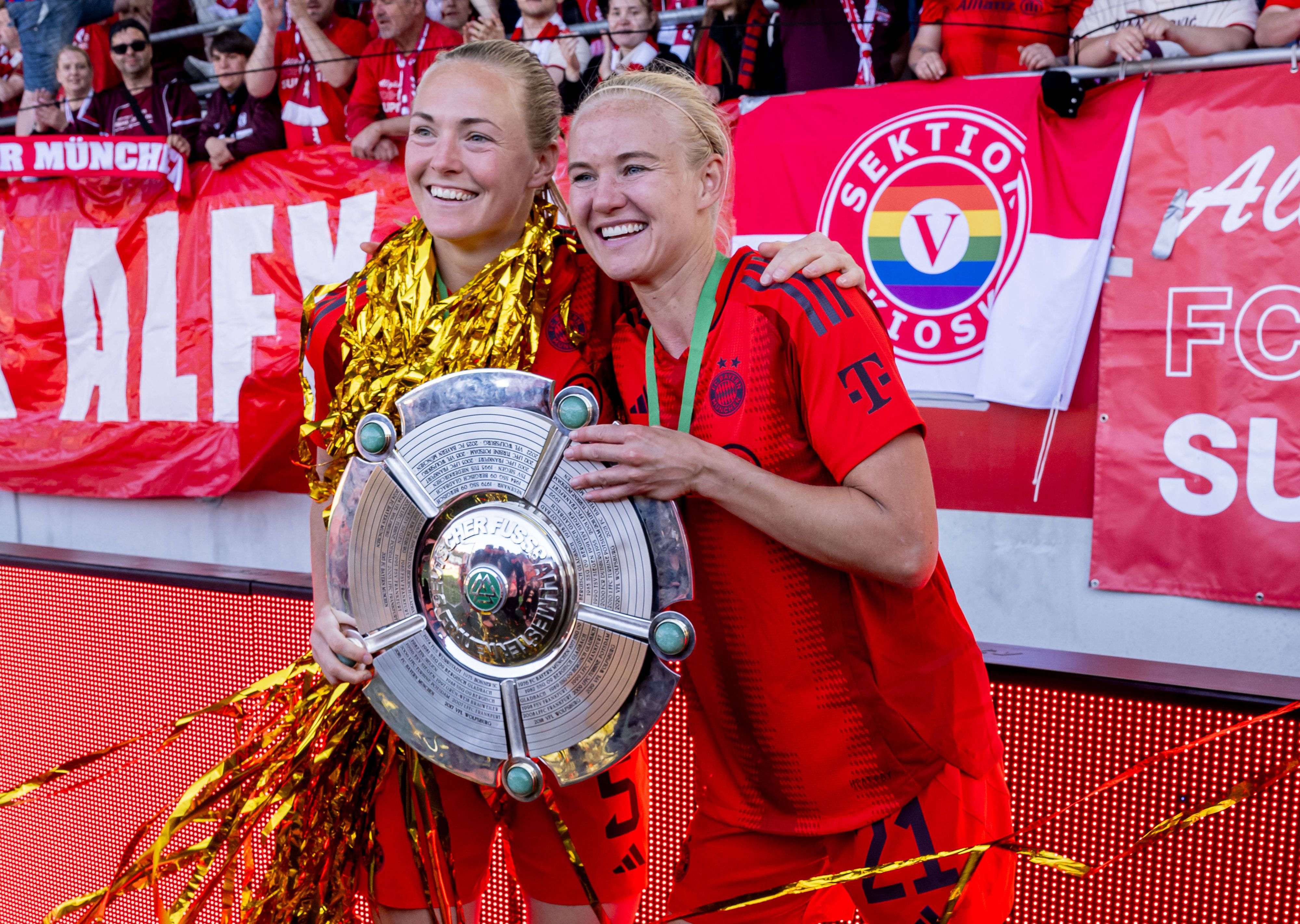 Pernille Harder und Magdalena Eriksson treffen bei der Frauen-EM aufeinander. 