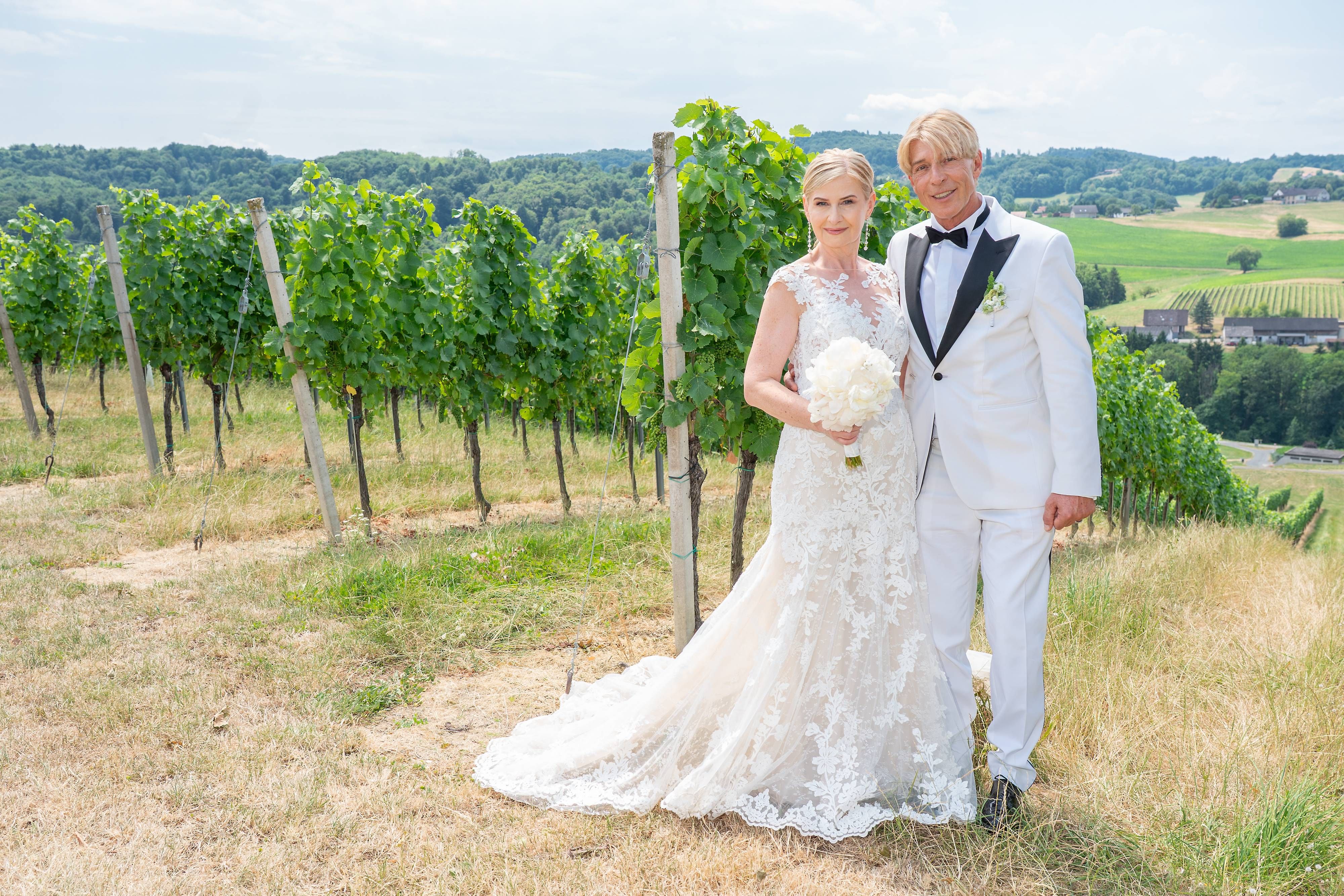 Sonja Sarközi und Dominic Heinzl sind frisch verheiratet