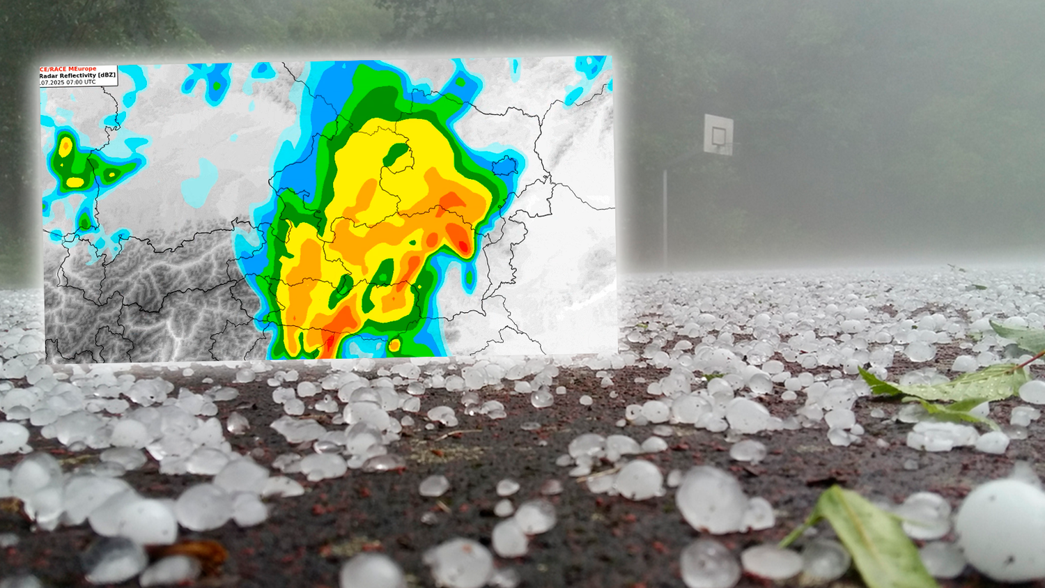 Am Sonntag kann größerer Hagel dabei sein.