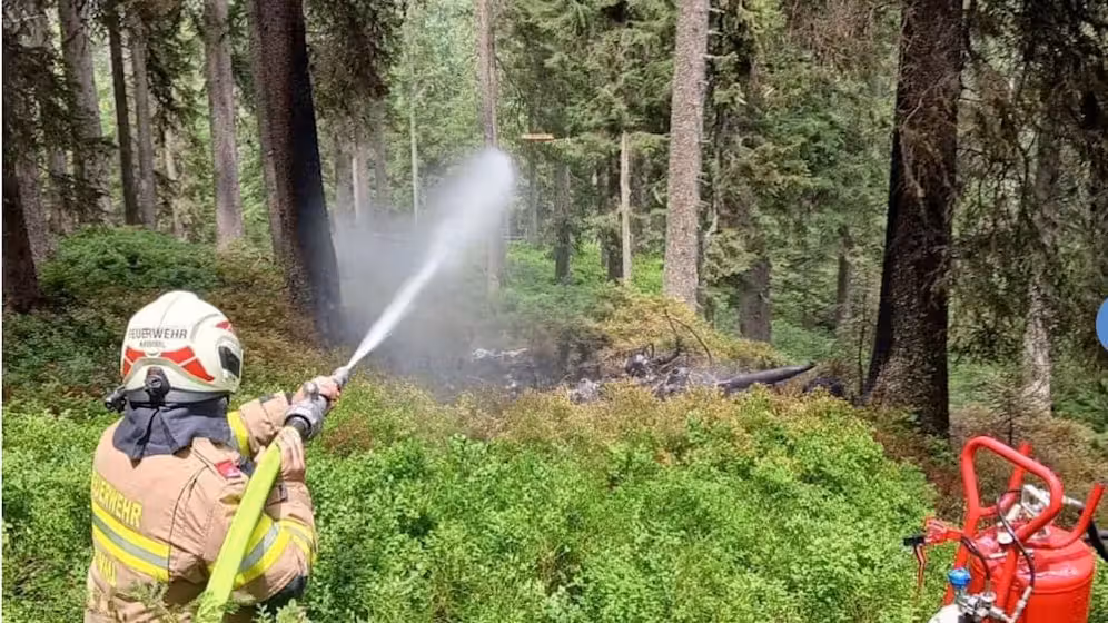 Die Feuerwehr konnte den Brand löschen.