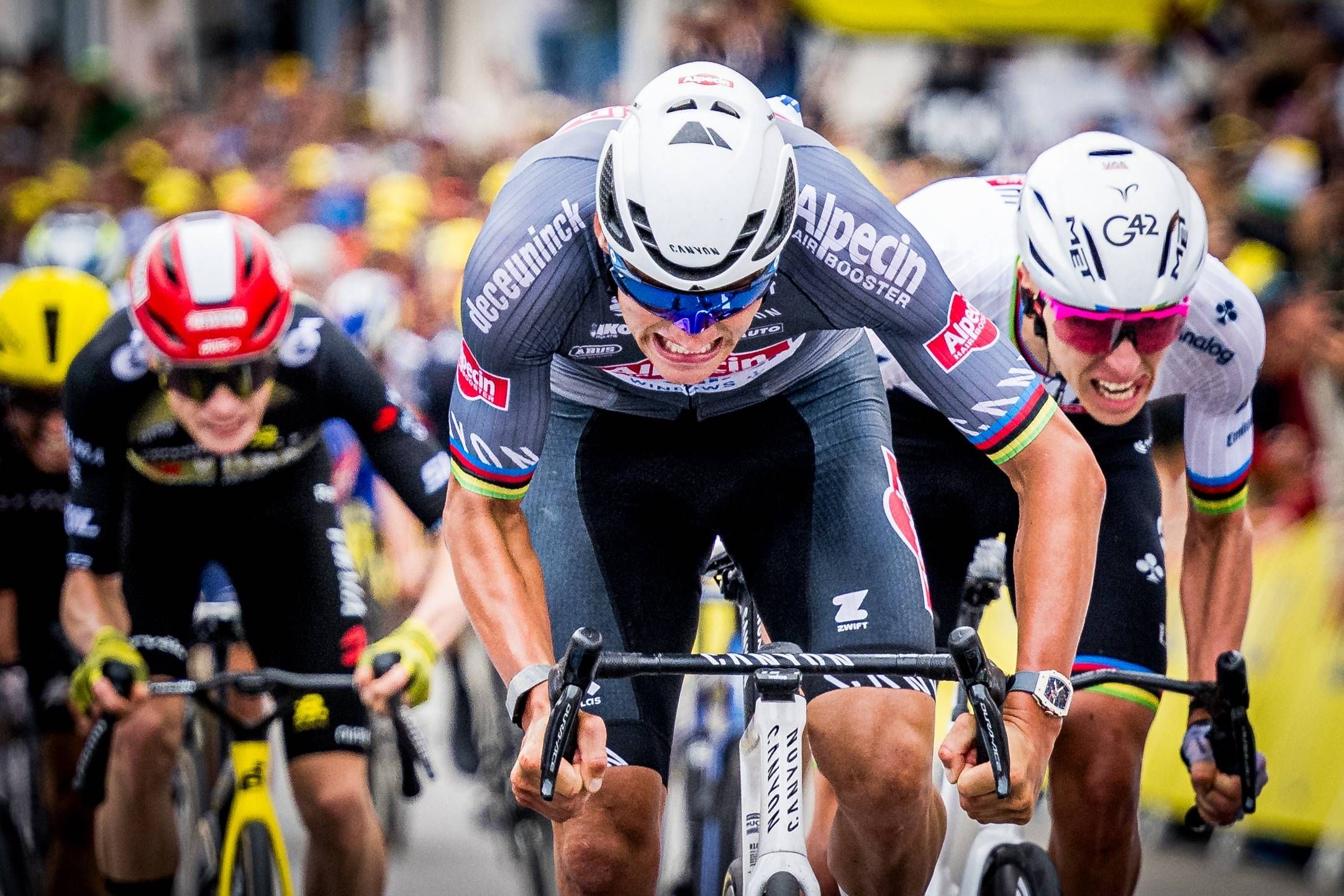 Mathieu van der Poel sprintete zum Tagessieg.