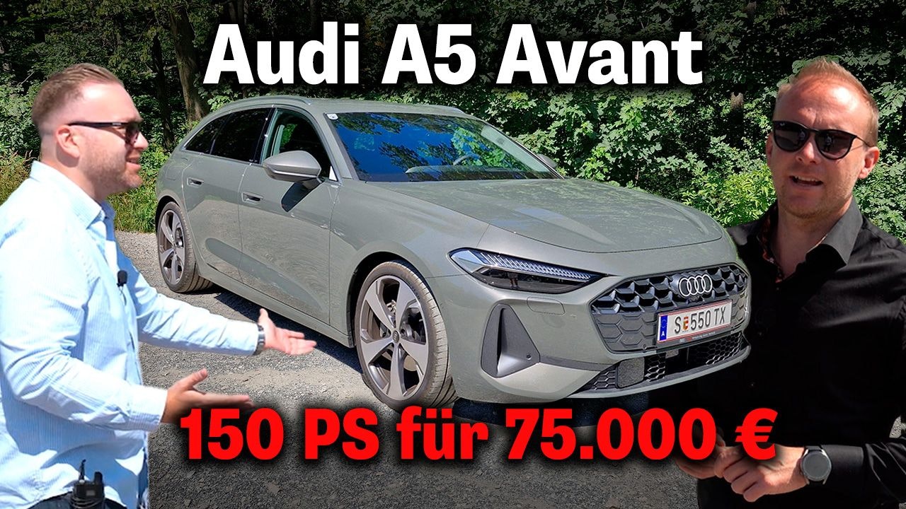 Heute.at - Audi A5 Avant mit Basis-Motor um 75.000 Euro im Test