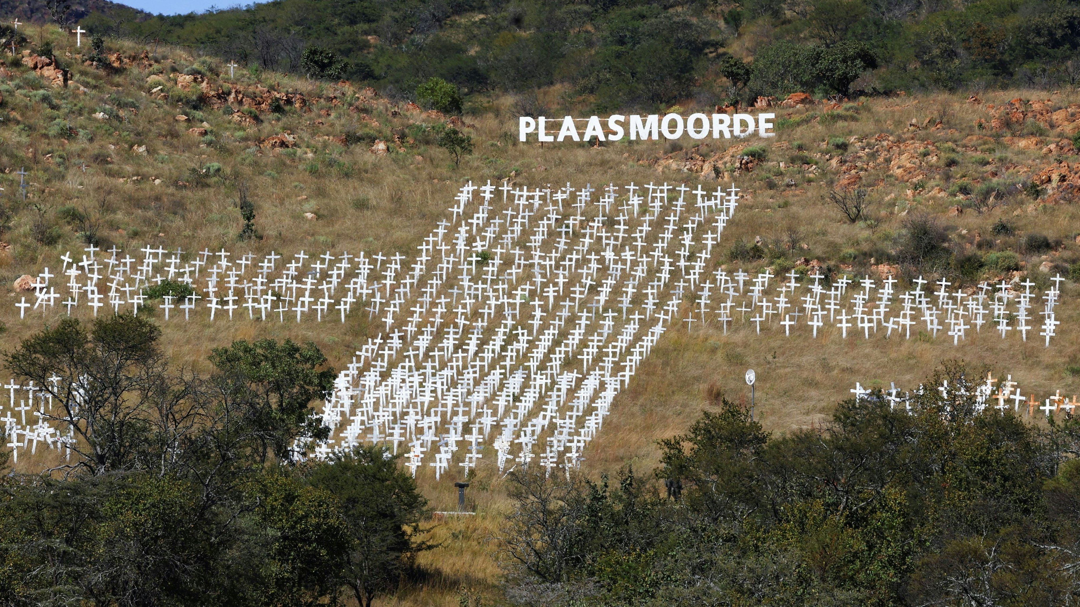 Das Witkruis-Monument ist eine Gedenkstätte für getötete weiße Farmer in Südafrika.