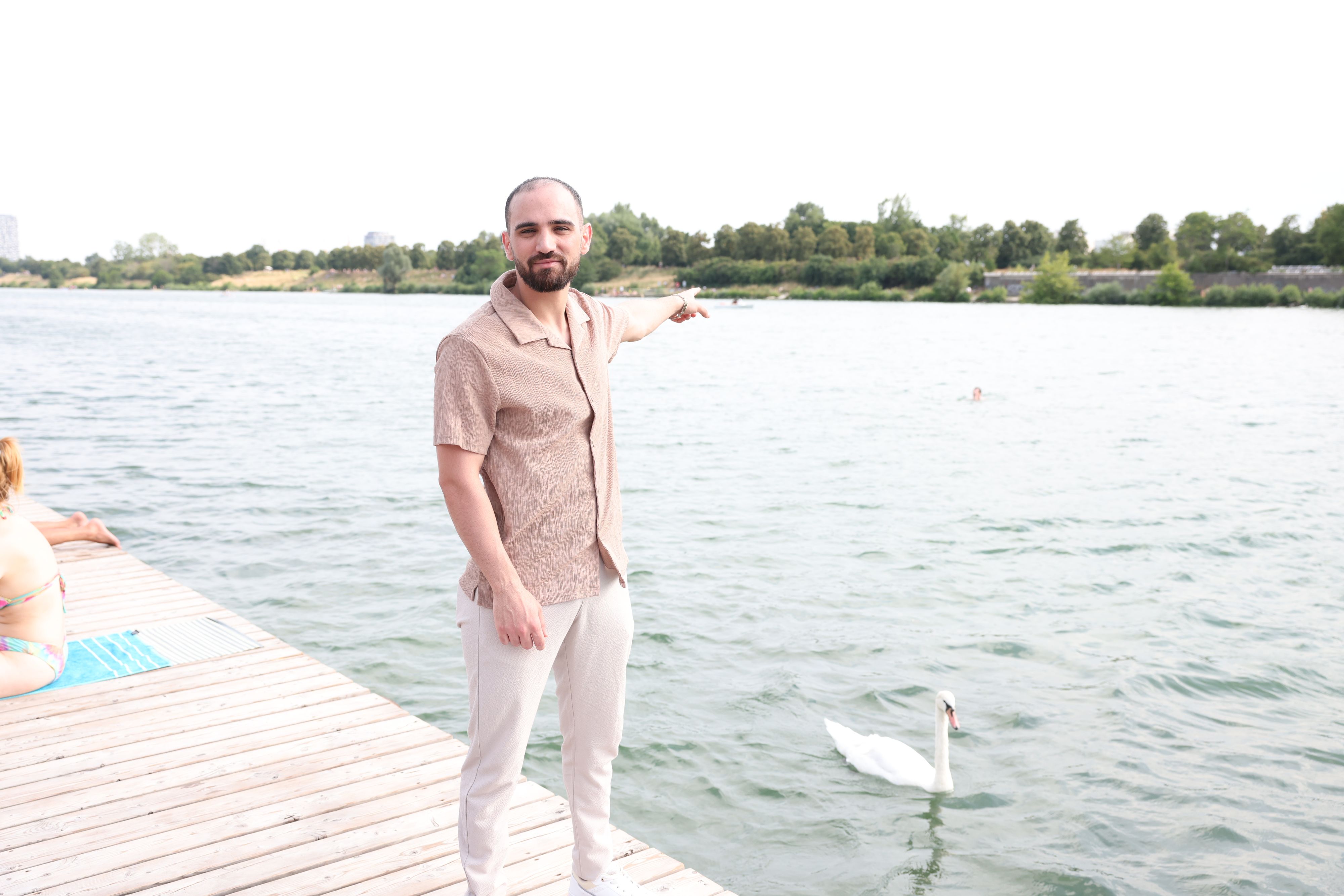 An dieser Stelle sah Tarek das Unglück.