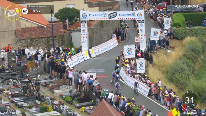 Heute.at - Skandal bei Tour de France – Fans stehen auf Gräbern