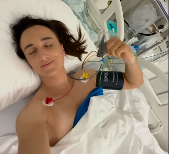 Seglerin Vadlau postet ein Video aus dem Spital.