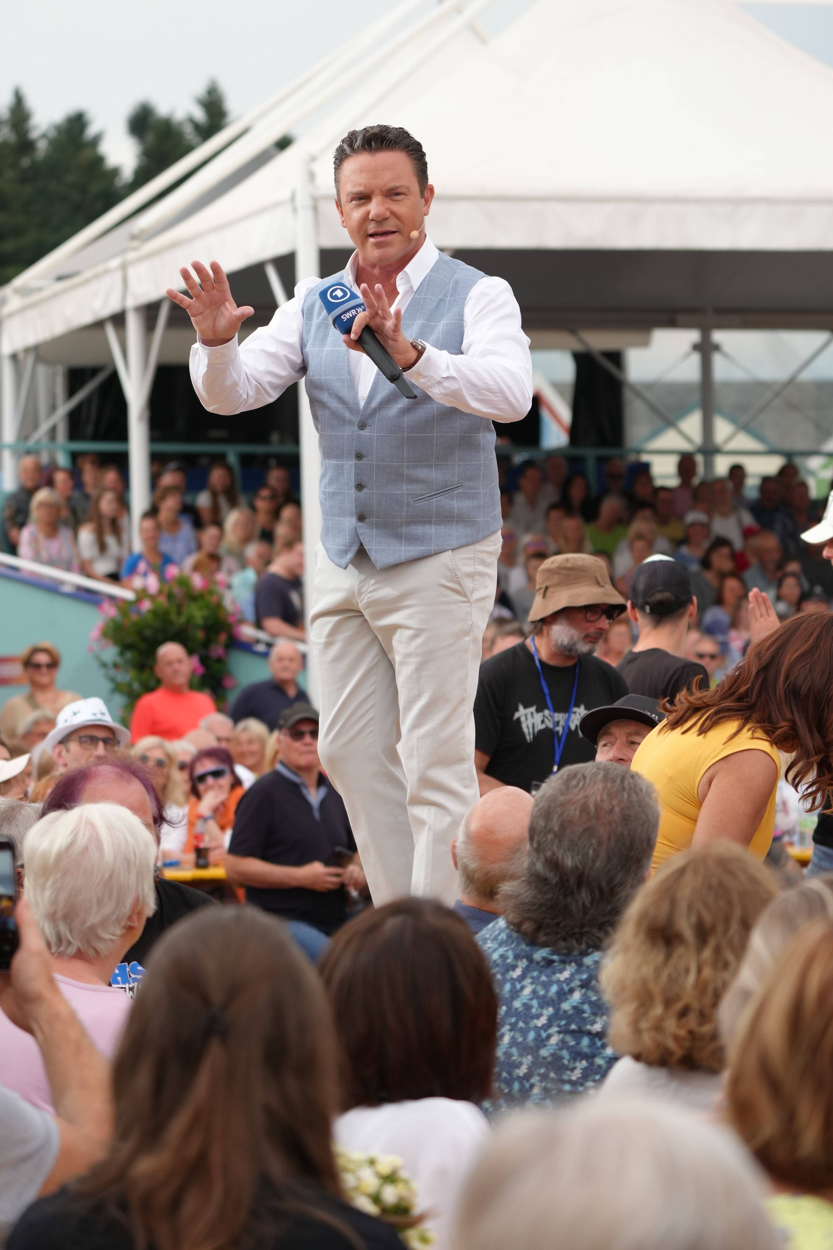 Stefan Mross während der Sendung 