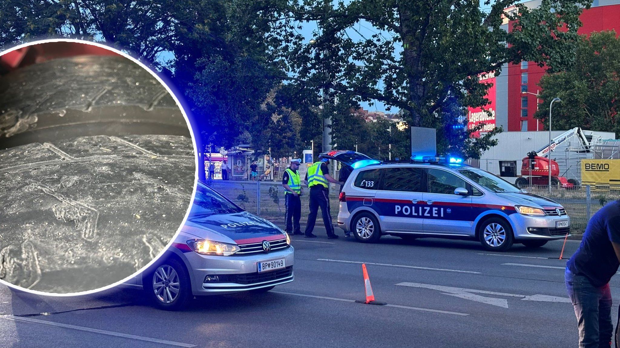 Durch Beamte der Landesverkehrsabteilung Wien/ Gefahrenkontrollgruppe konnte am gestrigen Tag ein slowenischer Gefahrenguttransporter angehalten werden.