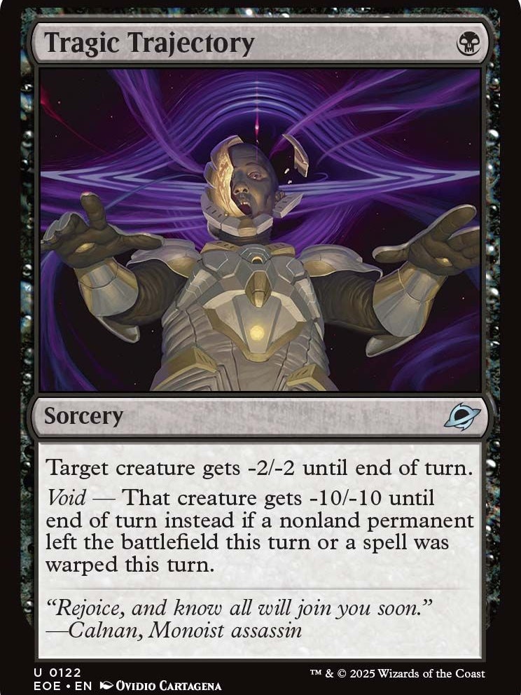 Leere verstärkt die Kraft eines Zaubers, wenn eine Nichtland-Karte das Spielfeld verlassen hat, oder eine Karte "gewarpt" wurde.