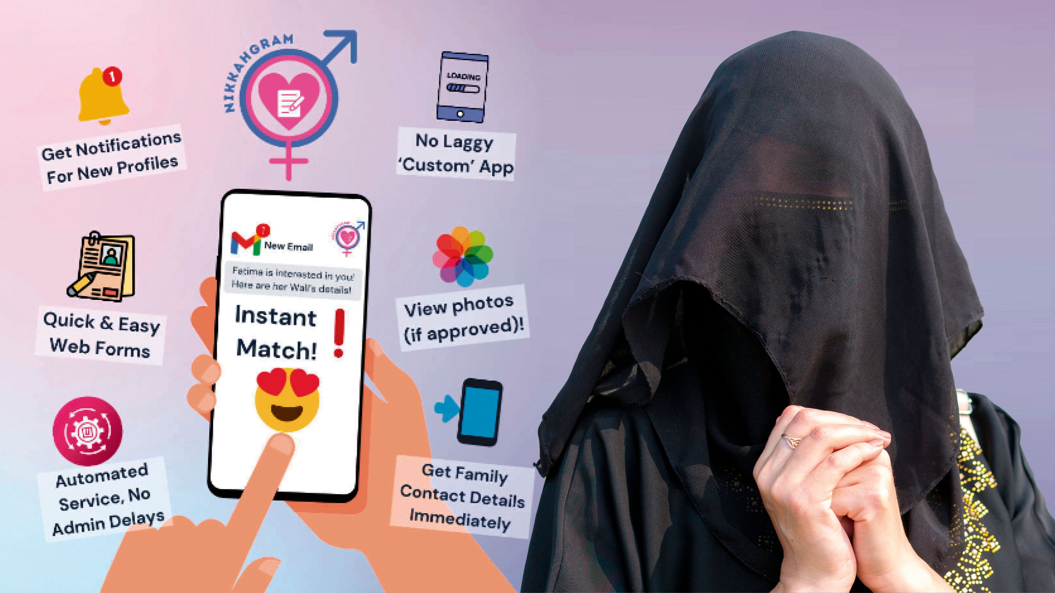 Frech und modern will die Polygamie-Plattform NikkahGram rüberkommen – welche Schicksale dahinterstecken, bleibt im Dunklen.