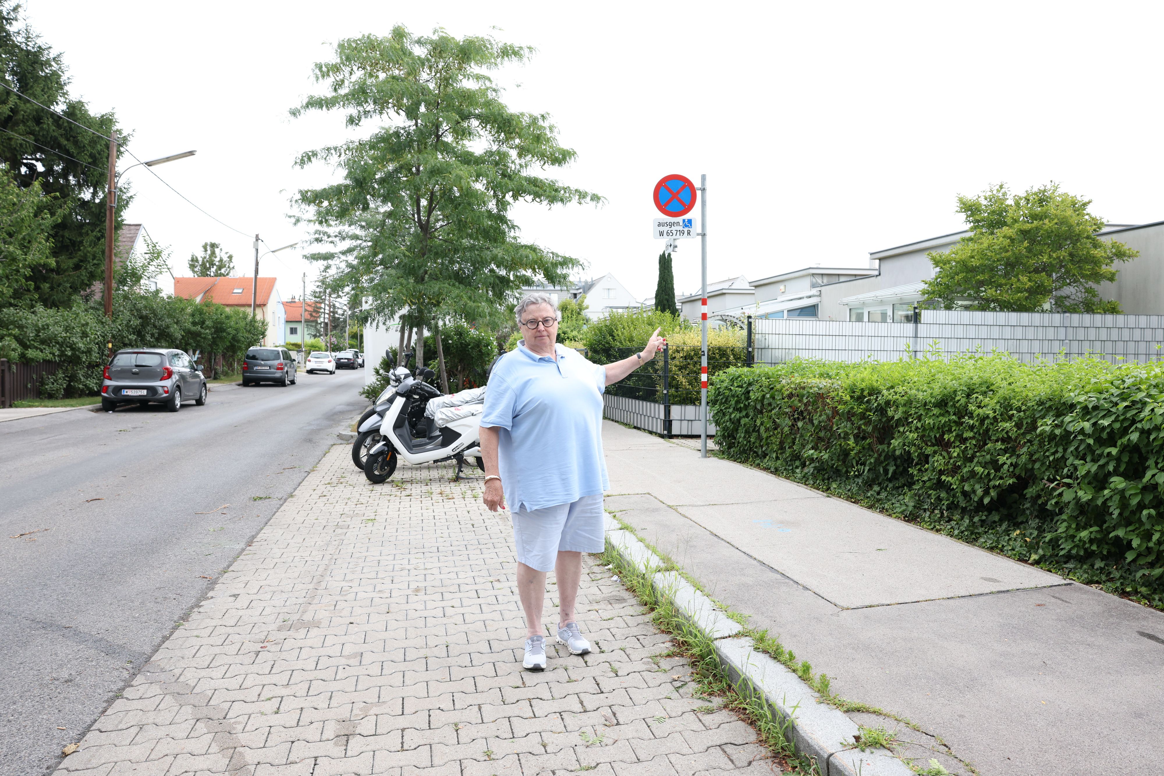 Sylvia Heider durfte ihren Parkplatz monatelang nicht mehr benutzen.
