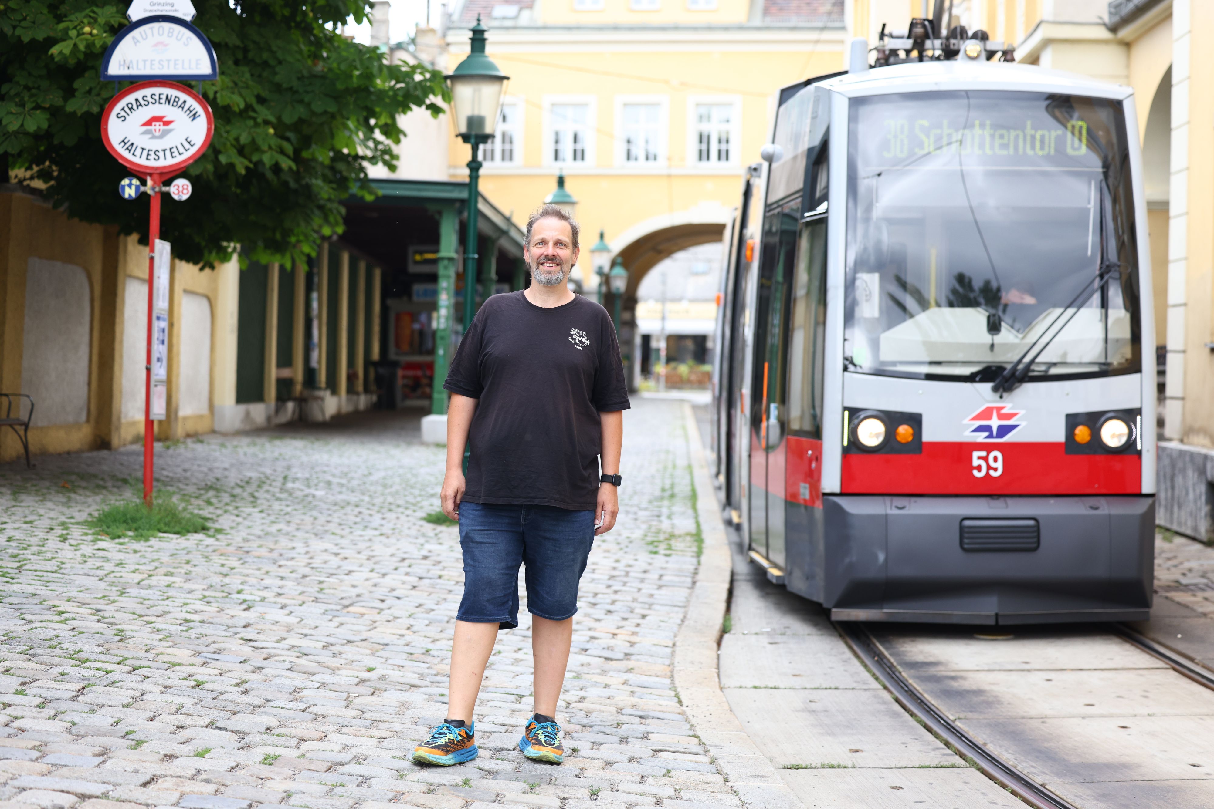 Andreas Kaschik wanderte entlang des 38ers – vom Schottentor bis nach Grinzing.