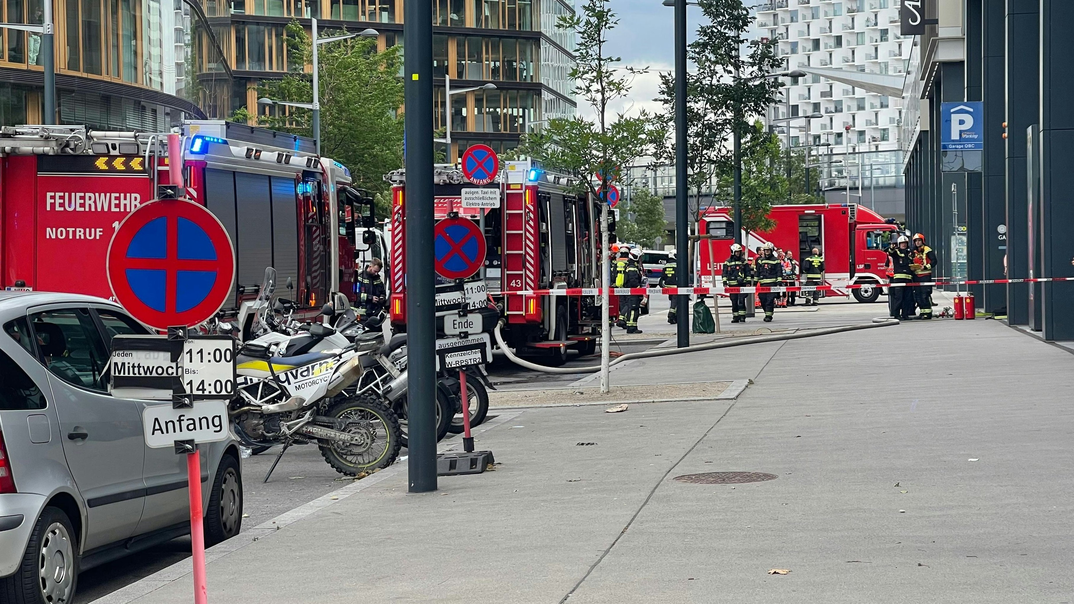 Großeinsatz für die Berufsfeuerwehr in Wien-Favoriten