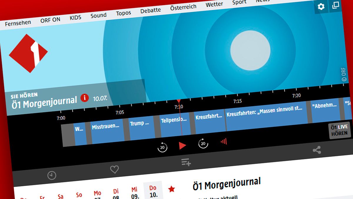 Dem Ö1-Morgenjournal passierte ein Hoppala.