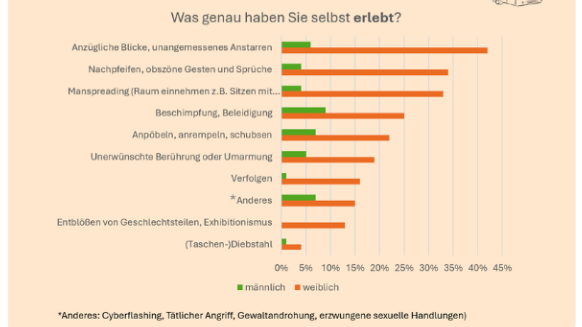 In der Grafik gehen die Befragten auf Details ihrer Erfahrungen ein.