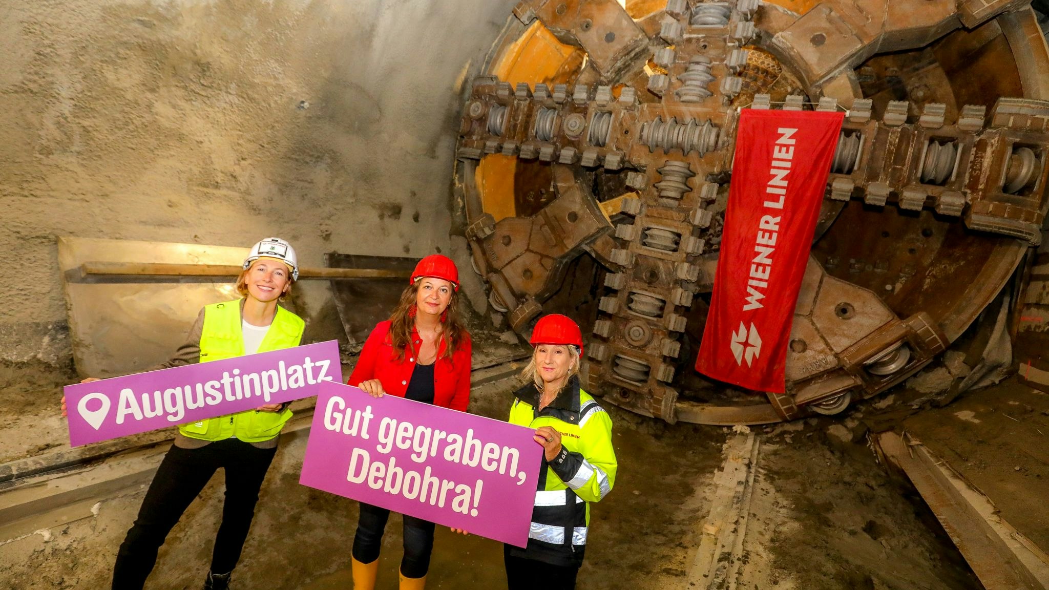 Heute.at - Debohra gräbt Wien um! Erster Tunnel für neue U2 fertig