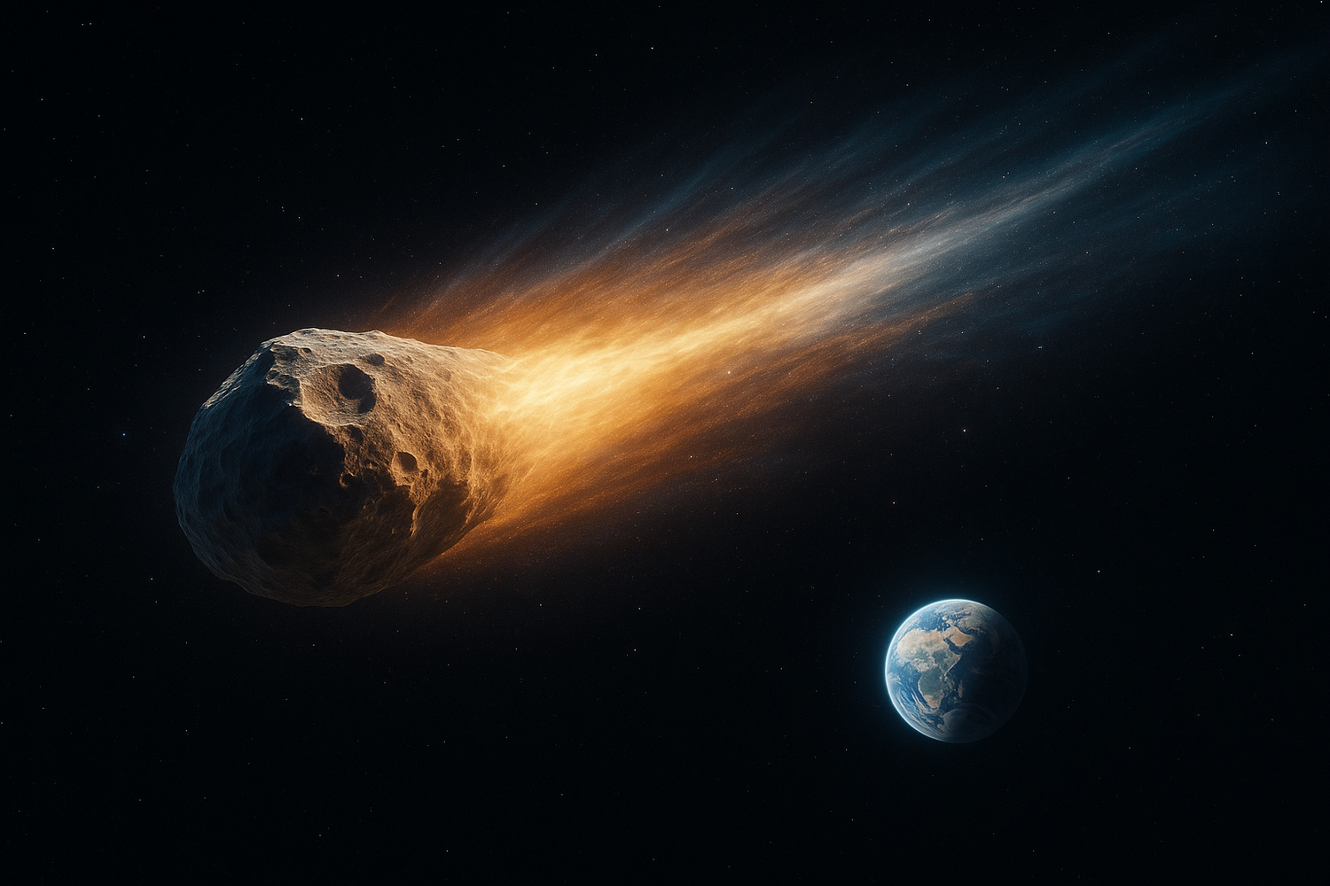 Mit Vollgas durchs Weltall: Der Komet stammt aus einer völlig unbekannten Region unserer Galaxie.