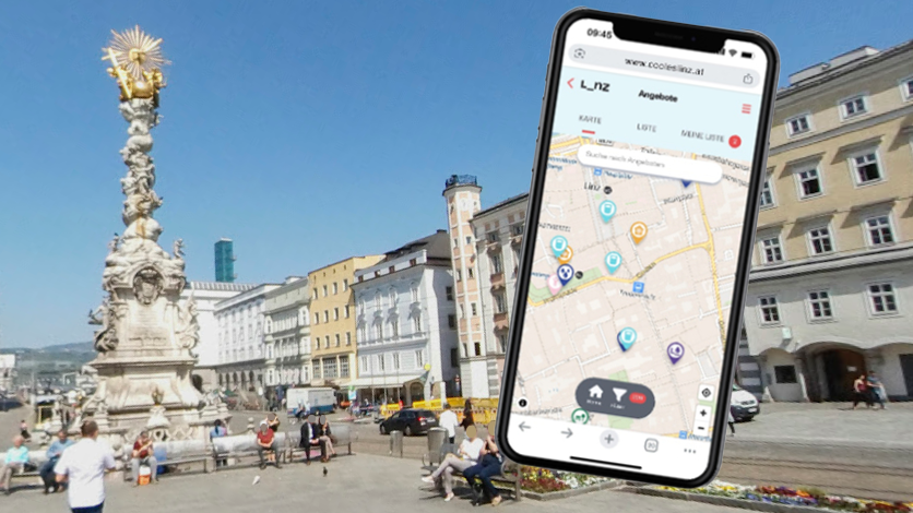 Eine digitale Karte mit 