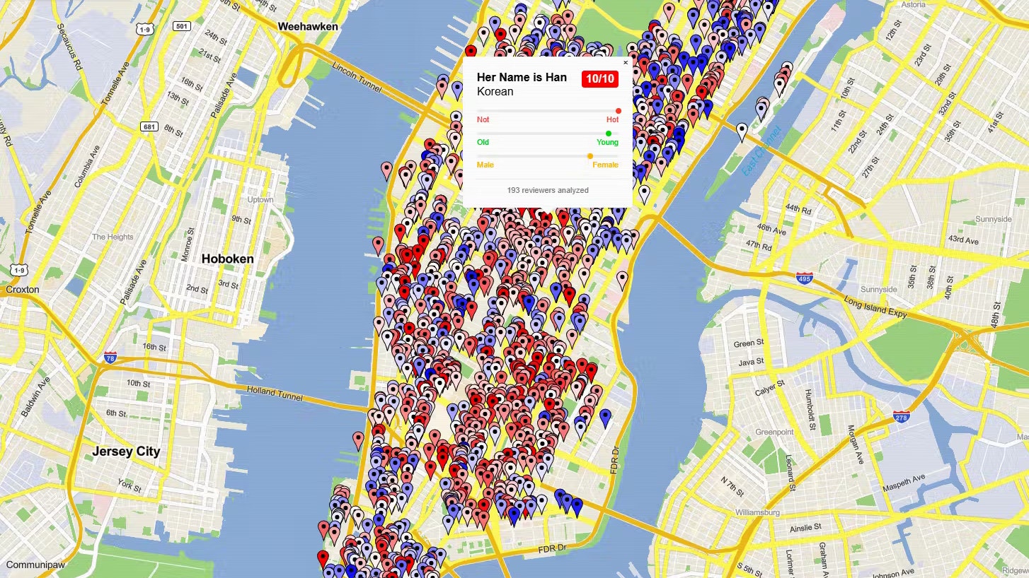 Laut der Webseite hat das koreanische Lokal «Her Name is Han» in New York eine sehr attraktive Kundschaft.