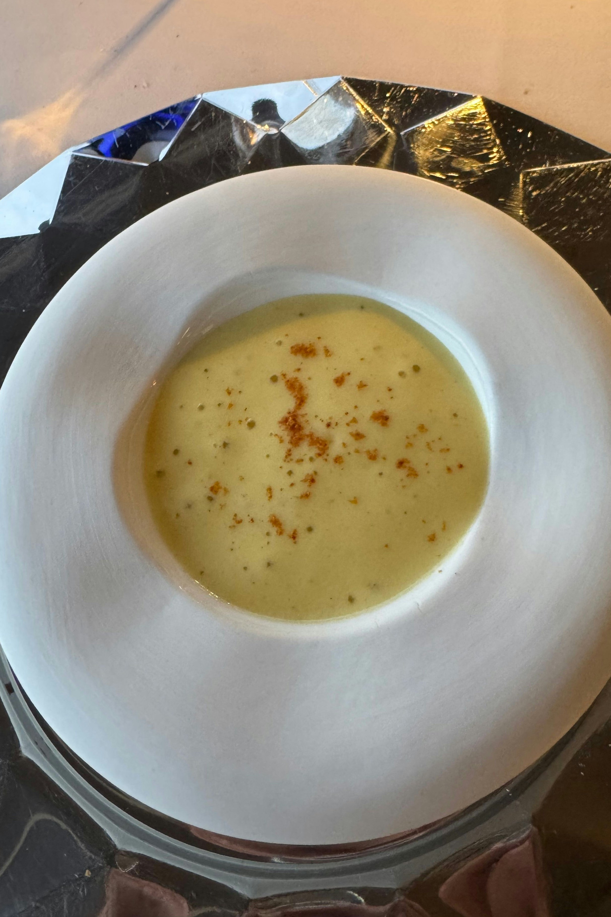 Scampi in Topinambur-Espuma
