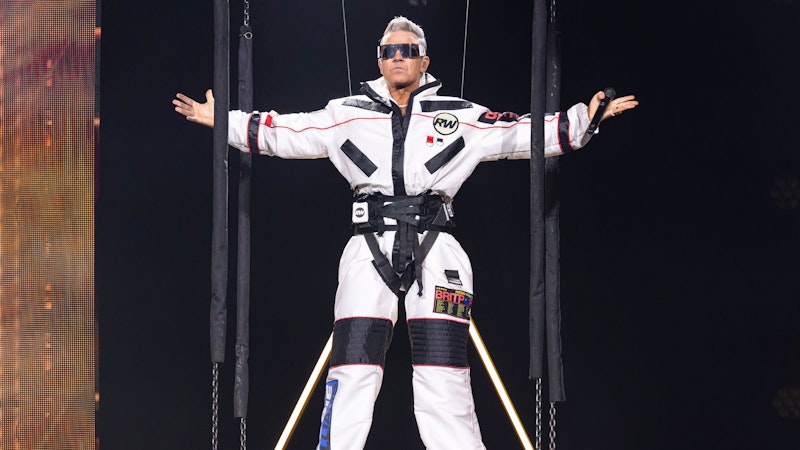 Passend zu seinem neuen Song "Rocket" zeigt sich Robbie Williams als Weltraum-Fahrer.