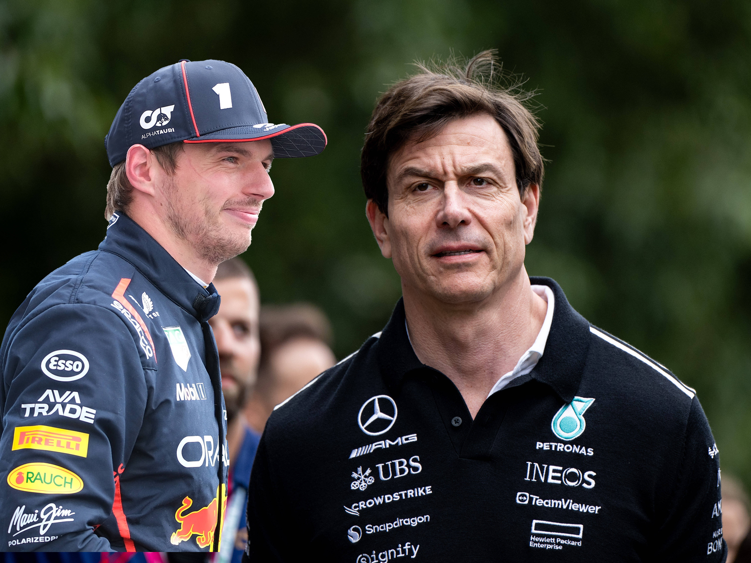 Max Verstappenn und Toto Wolff haben sich getroffen.