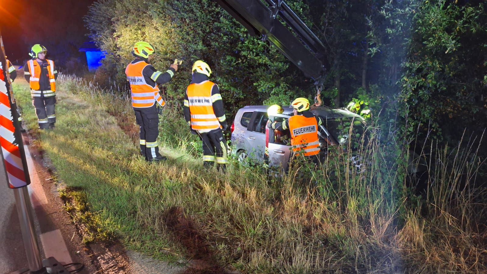 Im Bild der Unfall in Niederösterreich.