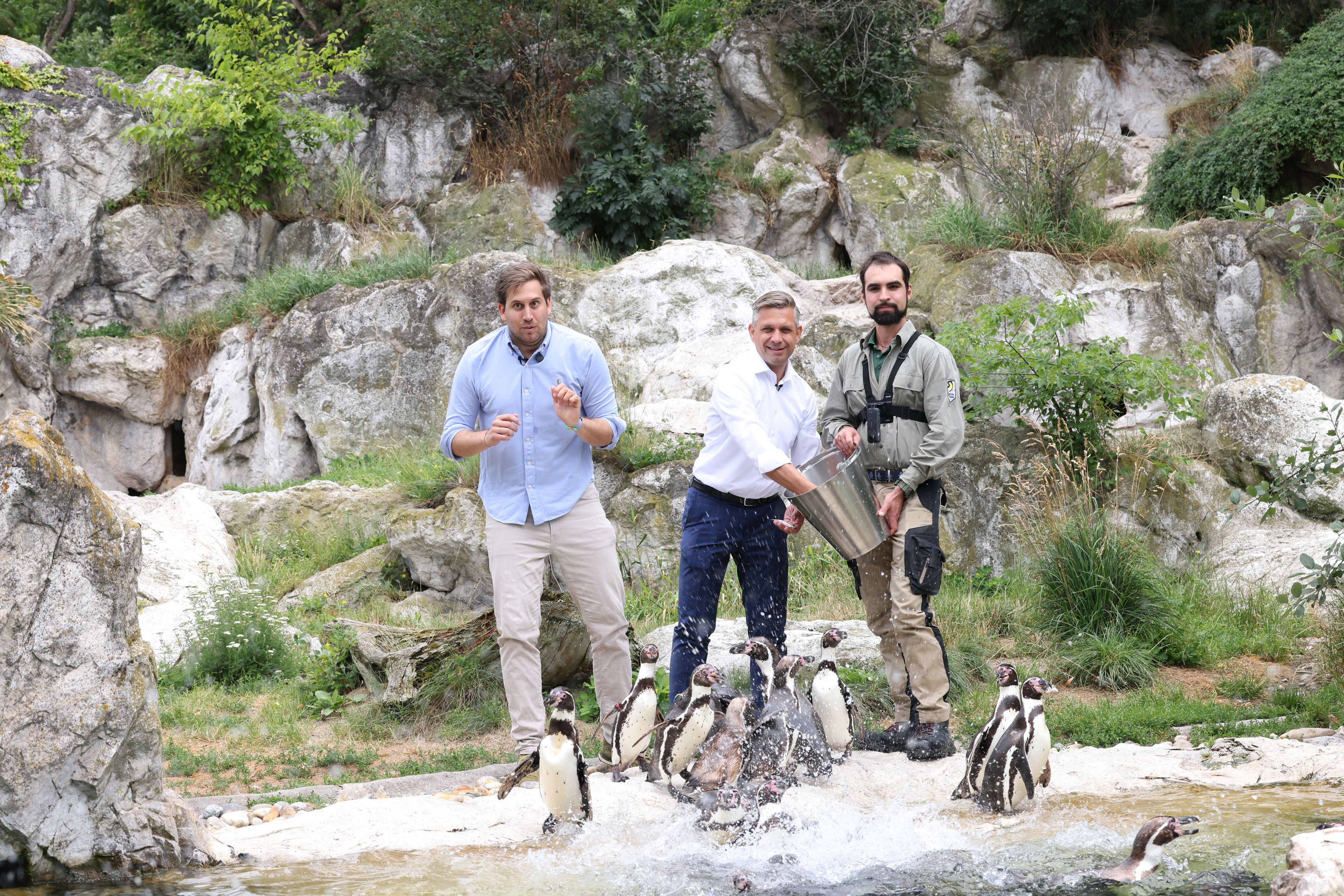 ... Alexander Pröll und Wolfgang Hattmannsdorfer in Schönbrunn als zwei tolle Hechte