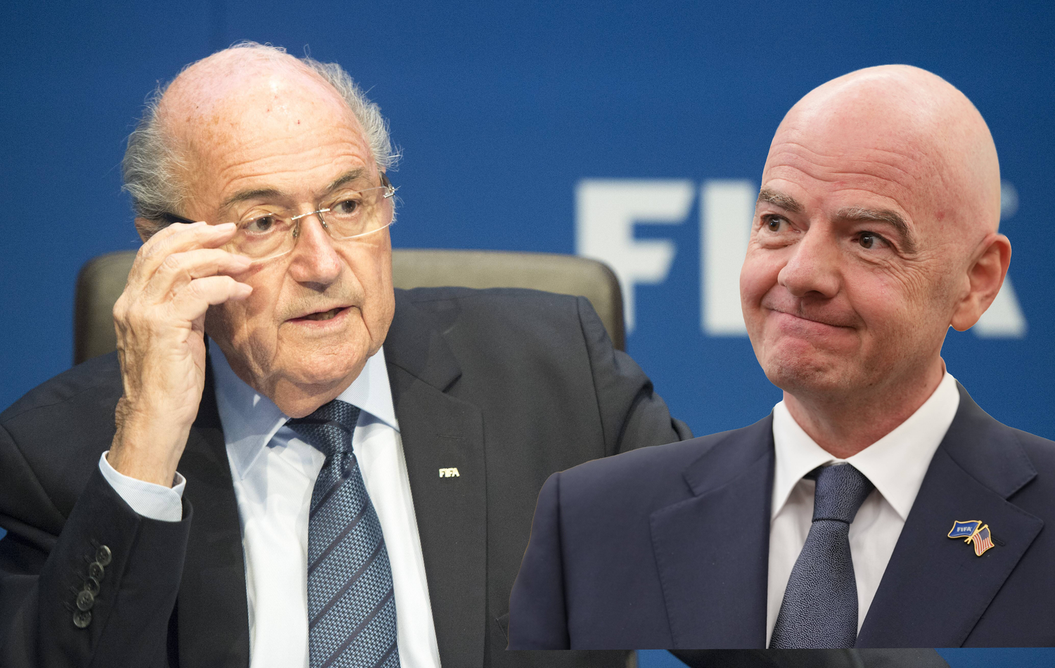Sepp Blatter und Gianni Infantino