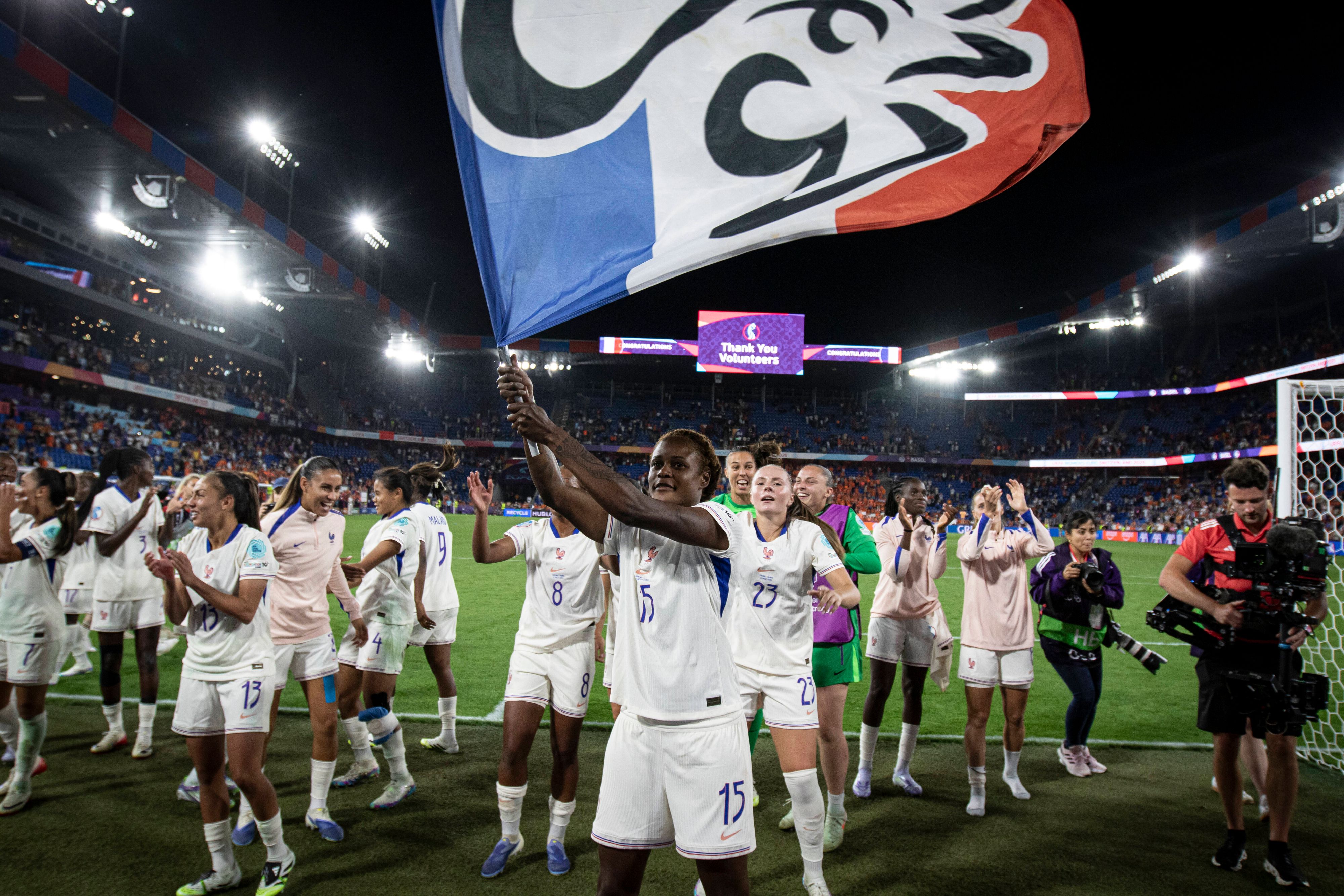 Frankreich steht im Viertelfinale der Frauen-EM.