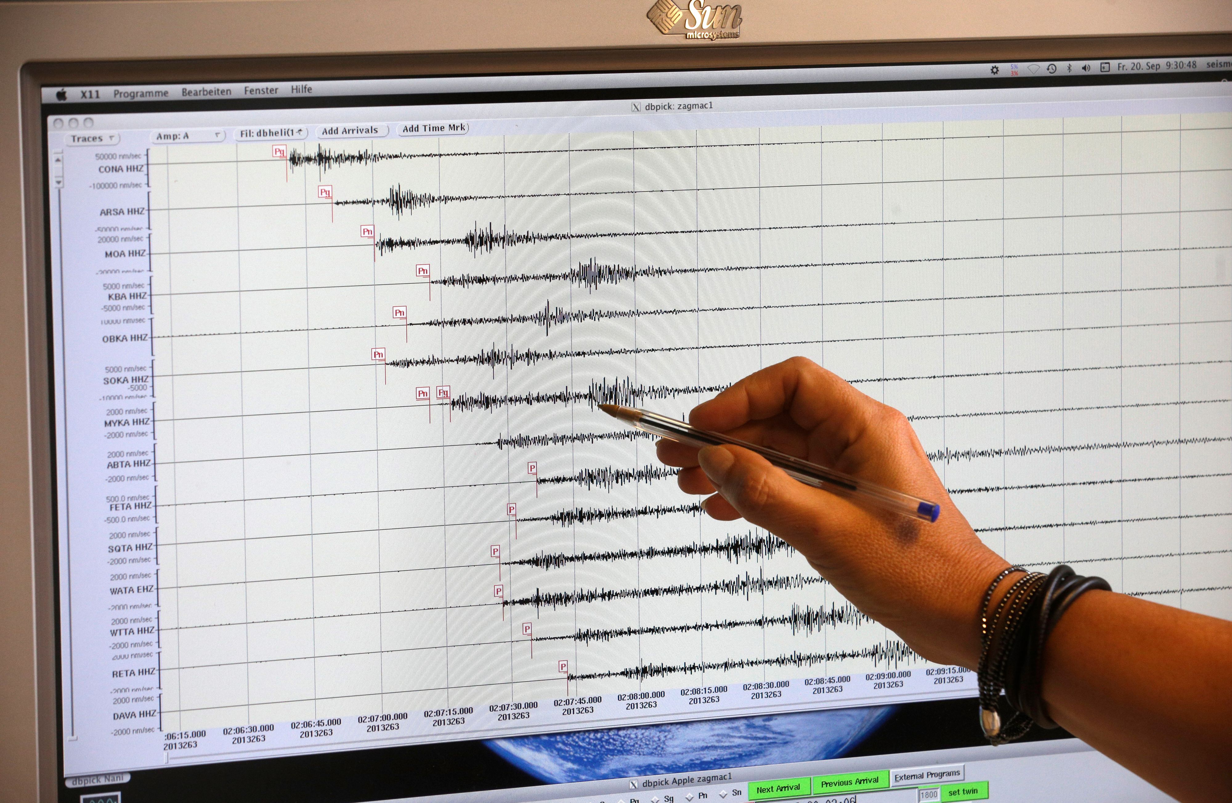 Seismograph Erdbeben Wiener Neustadt (Symbolbild)